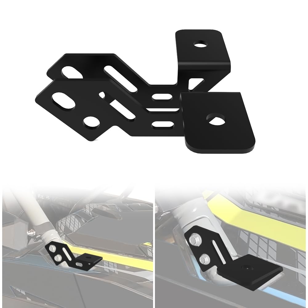 Heavy Duty LED Work Light Mounting Brackets for Polaris RZR XP 1000 (2014-2019) & RZR 900 (2015-2019) - UTV Light Bar Mounts Kit for Off-Road, Hunting, Camping & Night Driving