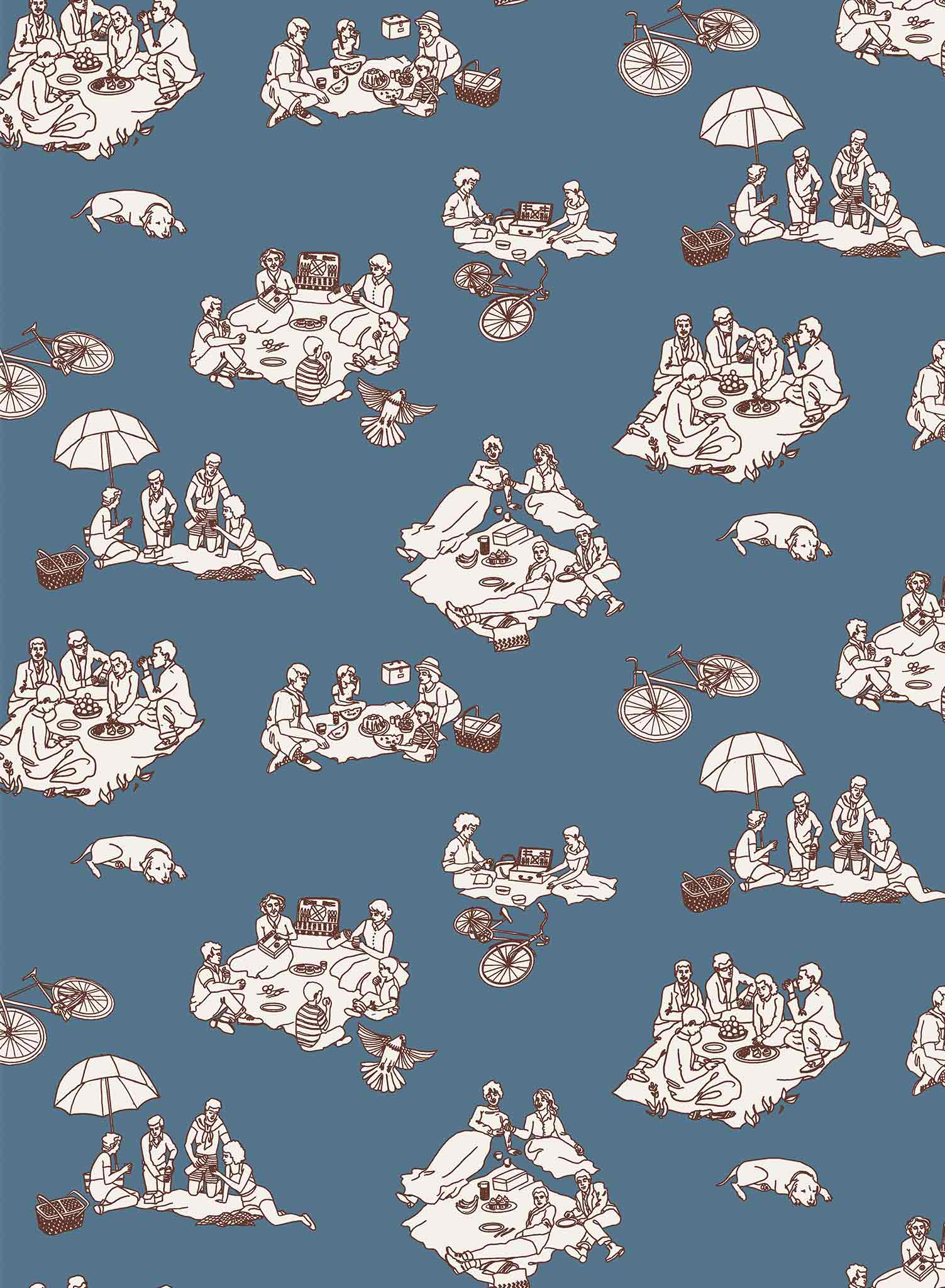 La Fontaine Wallpaper - Premium Peel and Stick Wallpaper for Home Decor | Perfect for Living Rooms, Bedrooms & Nursery
