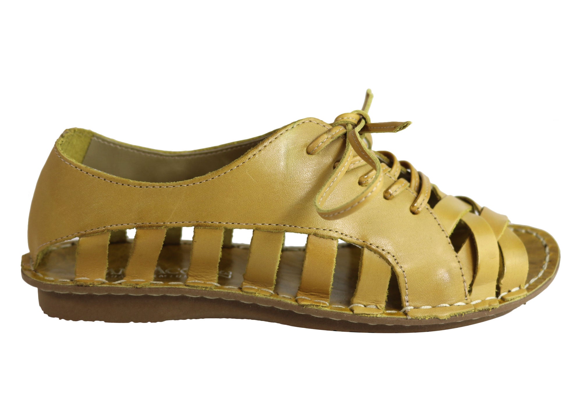 Andacco Petuna Women's Comfortable Flat Leather Sandals - Handmade in Brazil - Perfect for Beach, Vacation & Summer Outfits