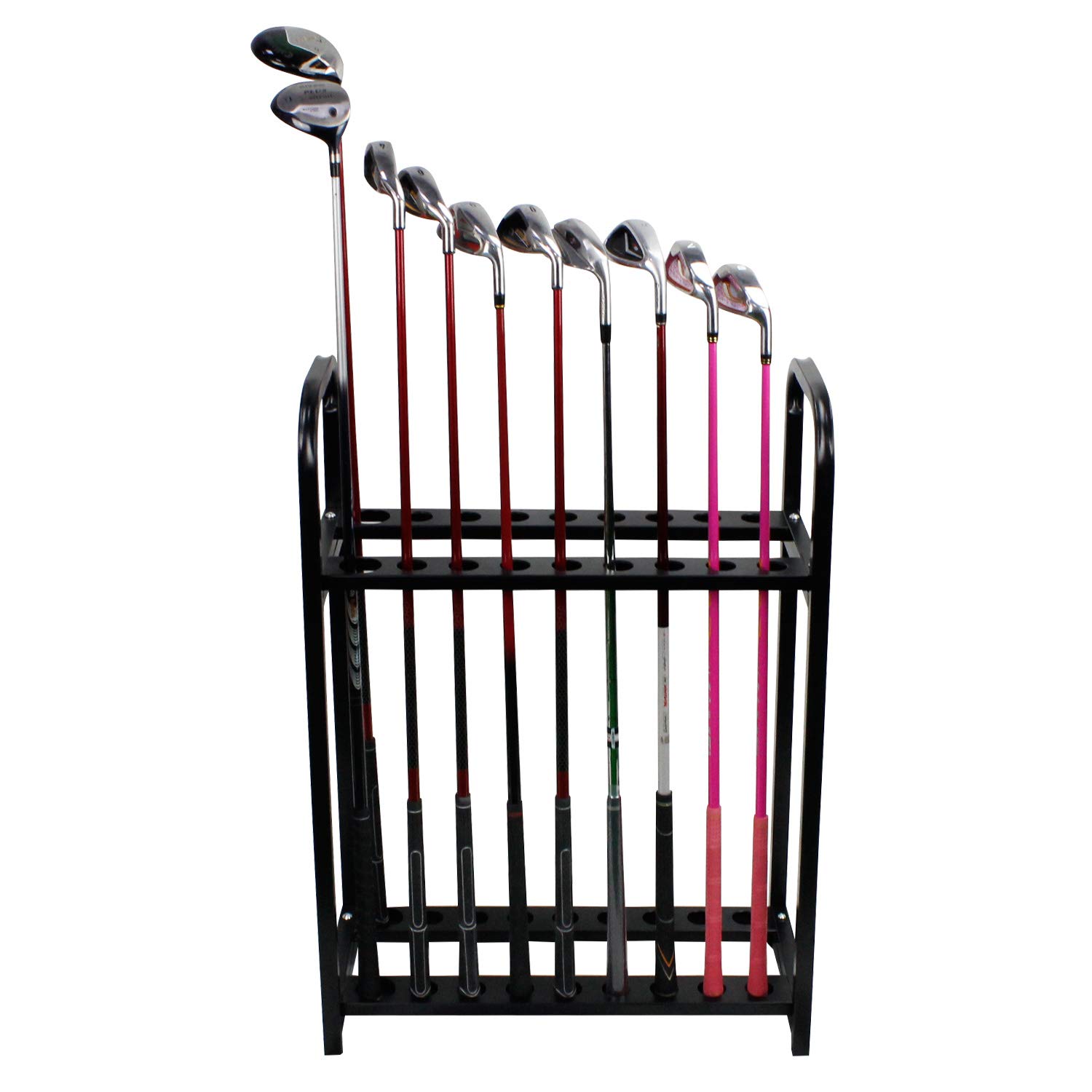 Premium Acrylic Golf Club Organizer - 18 Hole Golf Putter Rack for Display & Storage | Perfect for Home, Office, or Pro Shop Organization