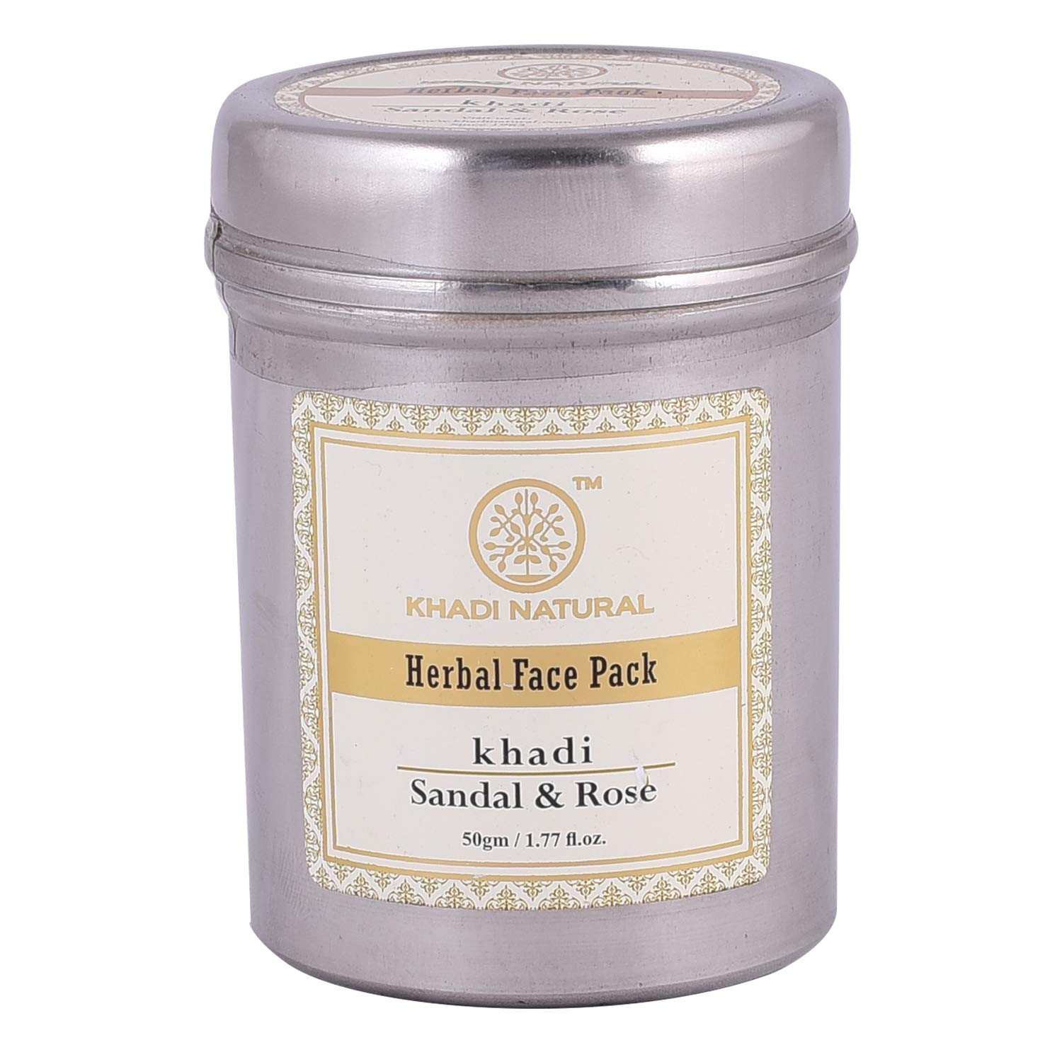 Khadi Natural Sandalwood & Rose Face Pack for Glowing Skin - Ayurvedic Clay Mask for Acne, Blackheads & Oil Control - Perfect for Daily Skincare Routine & Spa Treatments