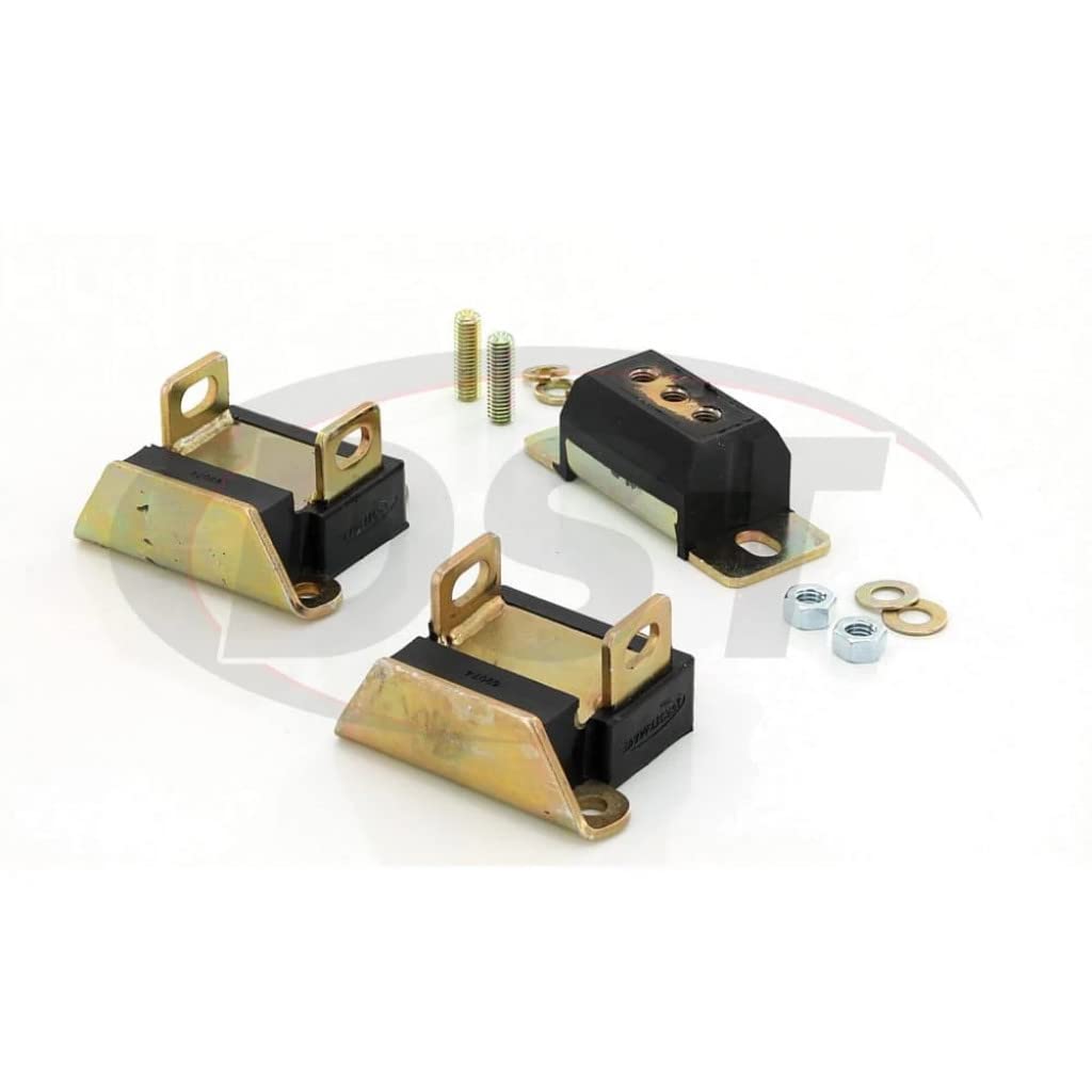 Pro-Thane Motor & Transmission Mount Kit for 1969-1972 GMC K15/K1500 Pickup Truck - Black (7-1901-BL) | Heavy-Duty Vibration Dampening | Off-Road & Towing Performance Upgrade