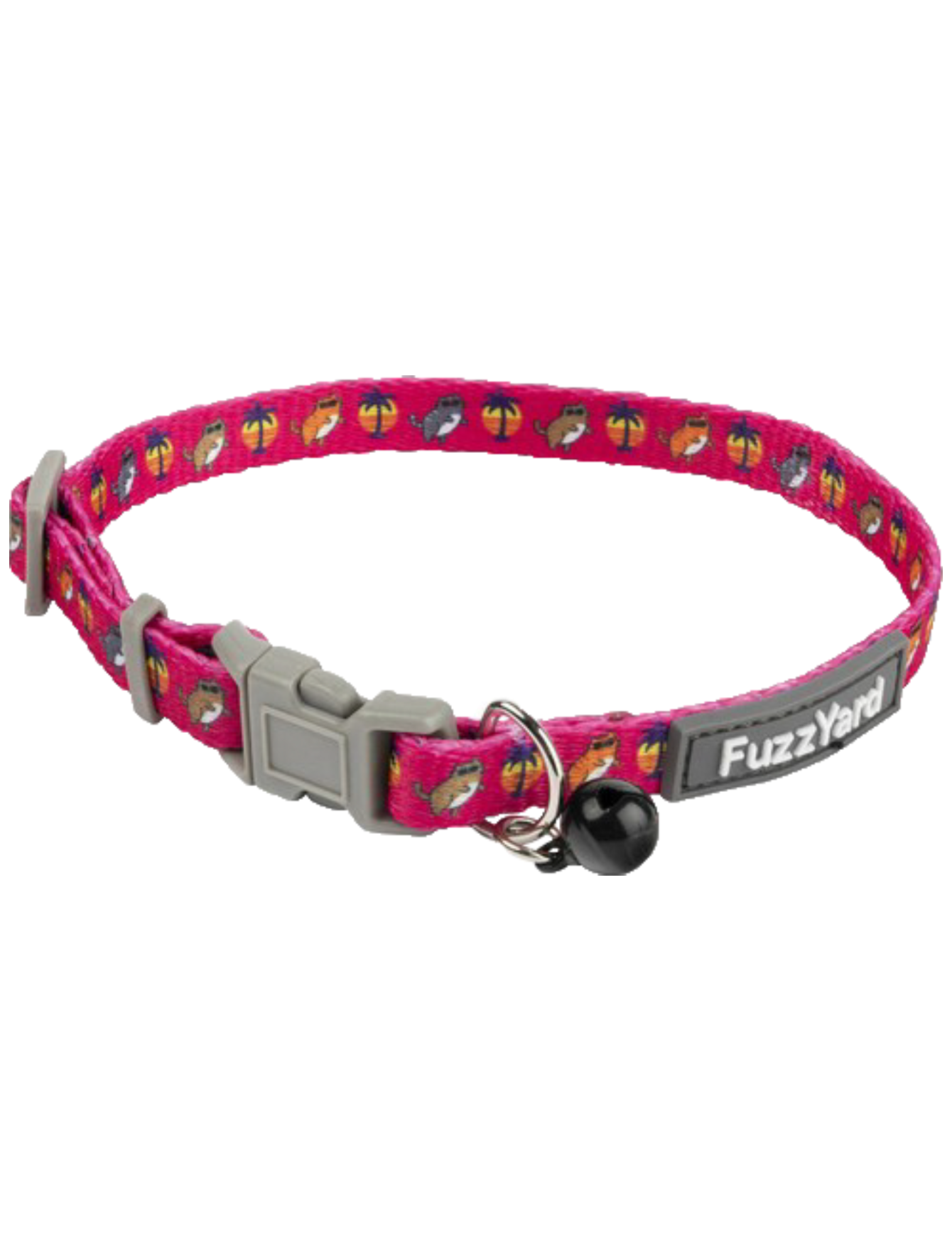 Fuzzyard Miami Vice Style Cat Collar - Adjustable, Reflective & Breakaway for Safety - Perfect for Indoor & Outdoor Adventures