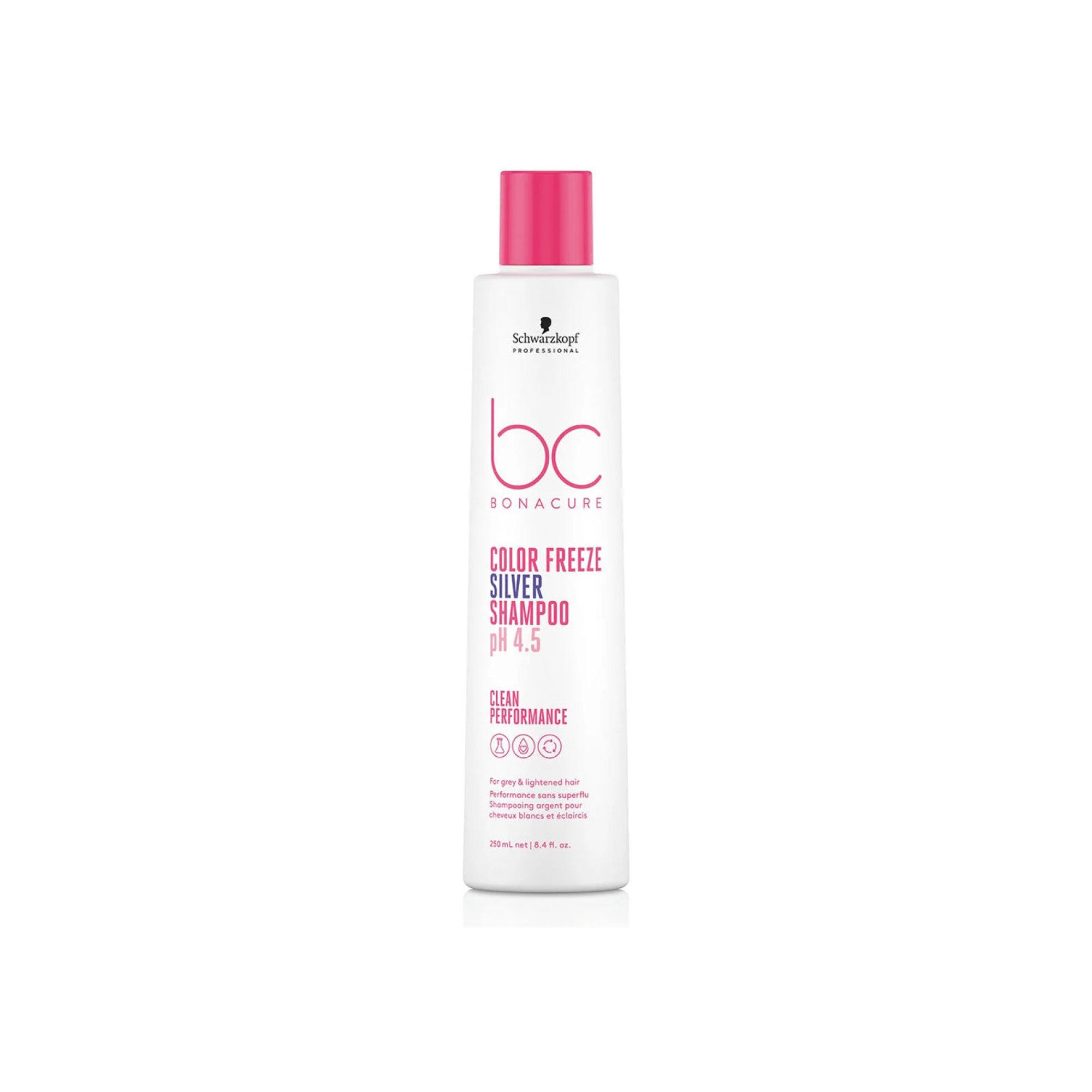 BC Bonacure Color Freeze Silver Shampoo for Blonde & Gray Hair - Tones Brassiness & Protects Color - Perfect for Salon-Quality Results at Home