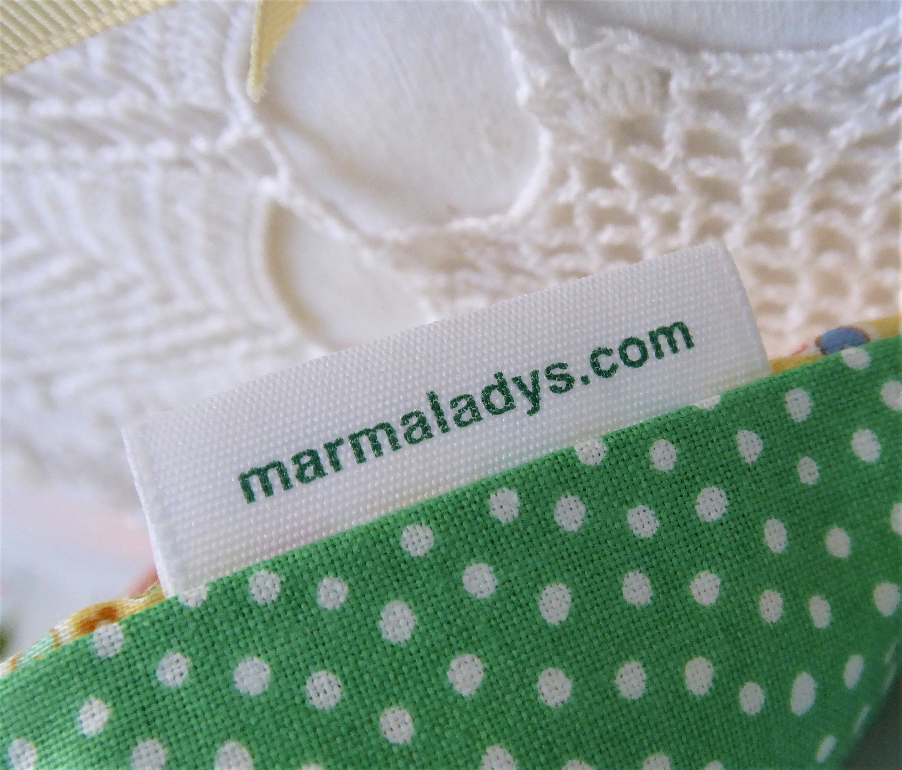 Handmade Large Yellow Floral Green Polka Dot Tea Cozy - Insulated Tea Pot Warmer for American Style Tea Parties & Cozy Home Decor