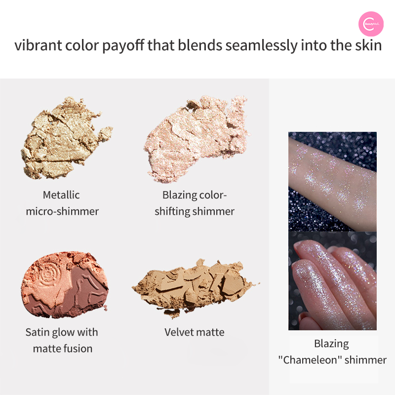 CATKIN Shanhaijing 8-Color All-in-One Makeup Palette - Eyeshadow Blush Highlighter Compact Mirror | Perfect for Travel, Daily Makeup & Gift Giving