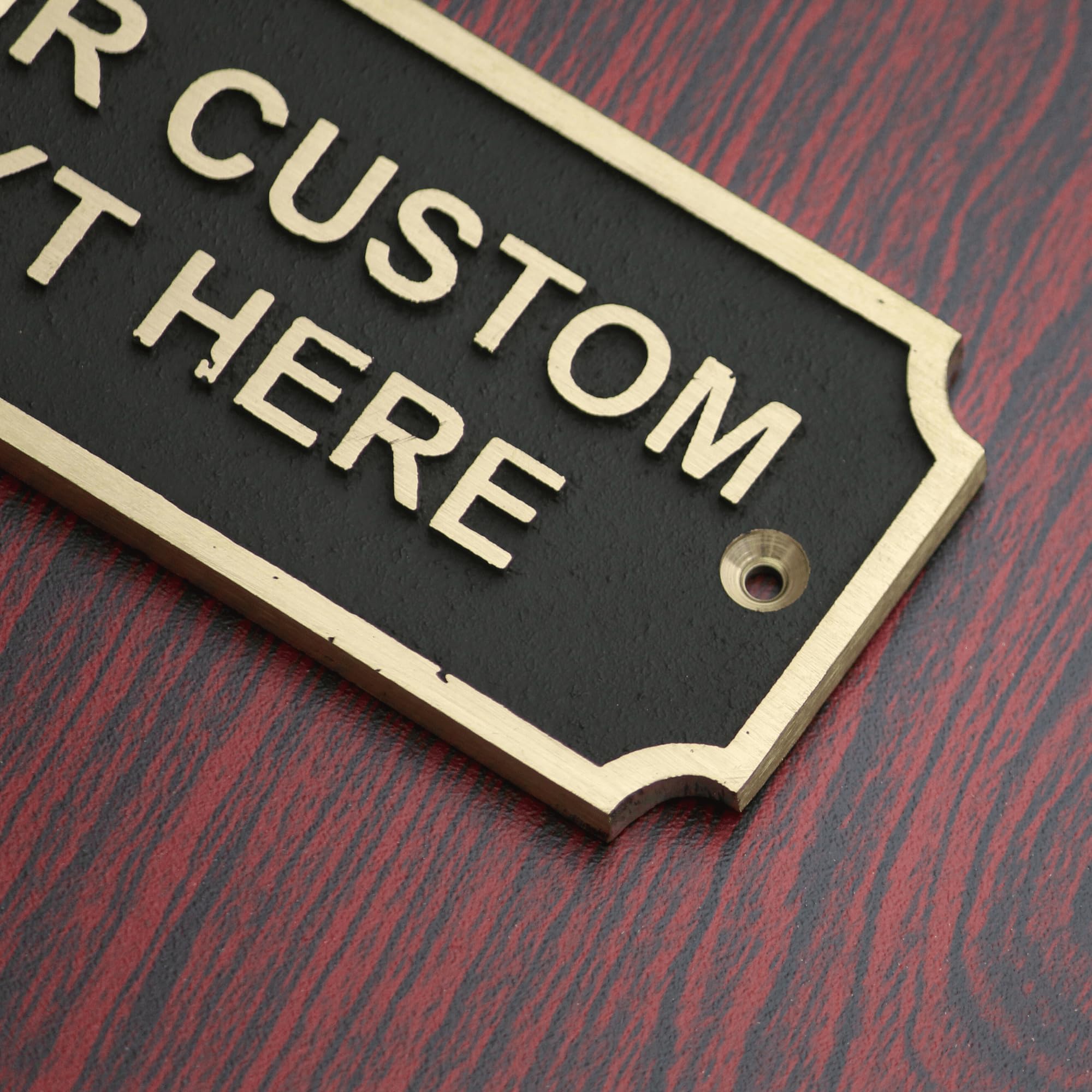 Custom Brass Door Sign Plaques - Personalized Name Plates for Home, Office & Classroom - Antique Finish Home Decor - Perfect for Bedroom, Restroom & Entryway Decor