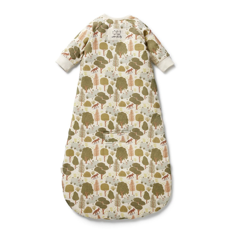 Organic Cotton Long Sleeve Baby Sleeping Bag 3.5 TOG - Soft & Breathable Infant Sleep Sack for Newborn to Toddler - Perfect for Nursery, Daycare & Travel