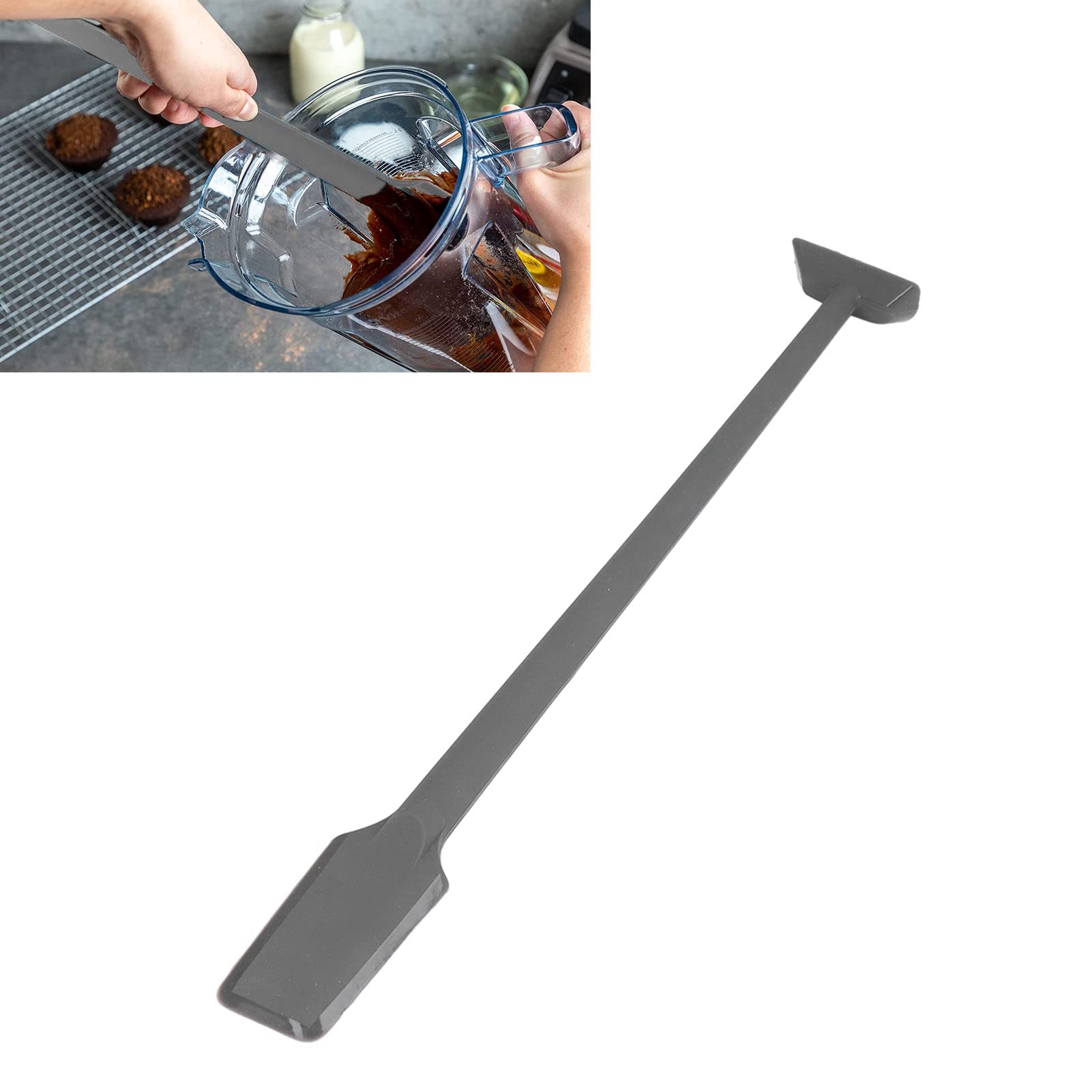 High-Quality Silicone Blender Spatula - Universal Dual Scraper for Food Processors & Blenders - Perfect for Mixing, Scraping & Baking - Ideal for Kitchen, Smoothie Making & Food Prep