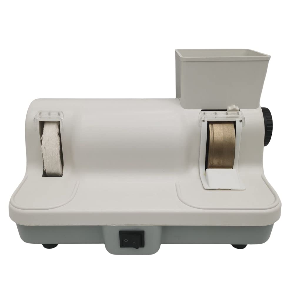 Professional Manual Eyeglasses Lens Grinder Machine with #240 & #180 Grinding Wheels - Optical Hand Edger Polisher for Precise Eyewear Lens Shaping & Smoothing - Perfect for Eyeglass Repair Shops, Optical Labs & DIY Lens Adjustments at Home