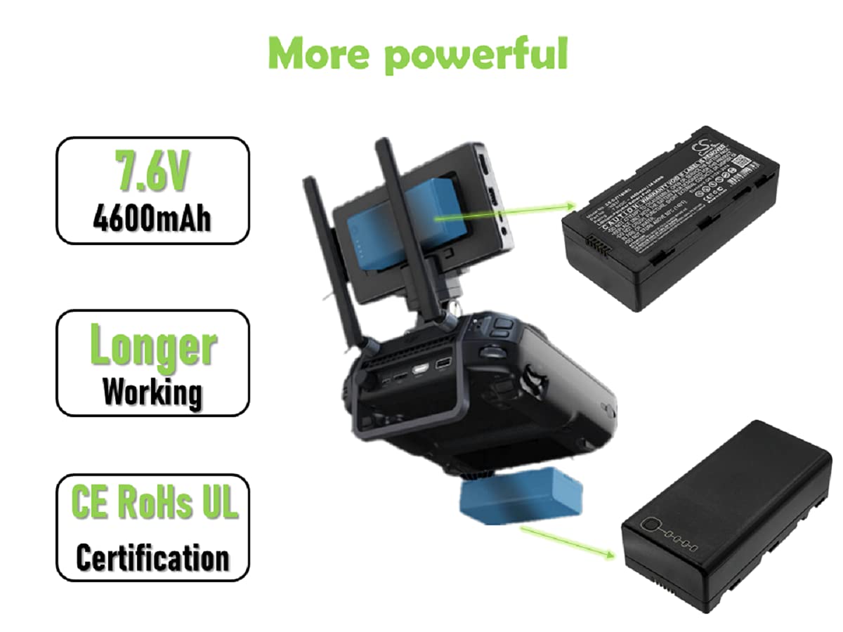 CS Battery for DJI WB37 - Compatible with CrystalSky Ultra 7.85 Monitor, T16, MG-1A, MG-1S Drone & CrystalSky Remote Controller - 7.60V 4600mAh Li-Polymer Rechargeable Battery (34.96Wh) - Perfect for Aerial Photography & Drone Operations