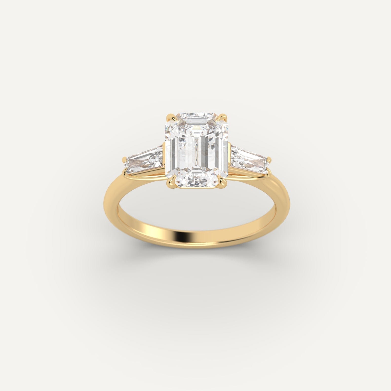 2 Carat Emerald Cut Diamond Ring - Elegant Solitaire Engagement Ring for Women | Perfect for Proposals, Anniversaries & Special Occasions