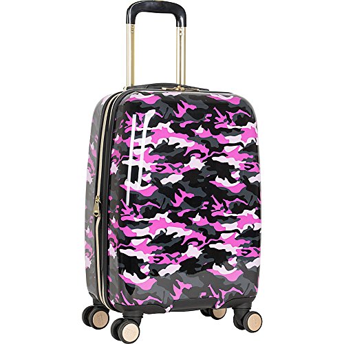 Aimee Kestenberg Women's Sergeant 20 Camo Printed Expandable Hardside Luggage with 8 Spinner Wheels - Perfect Carry-On Suitcase for Business Travel & Weekend Getaways
