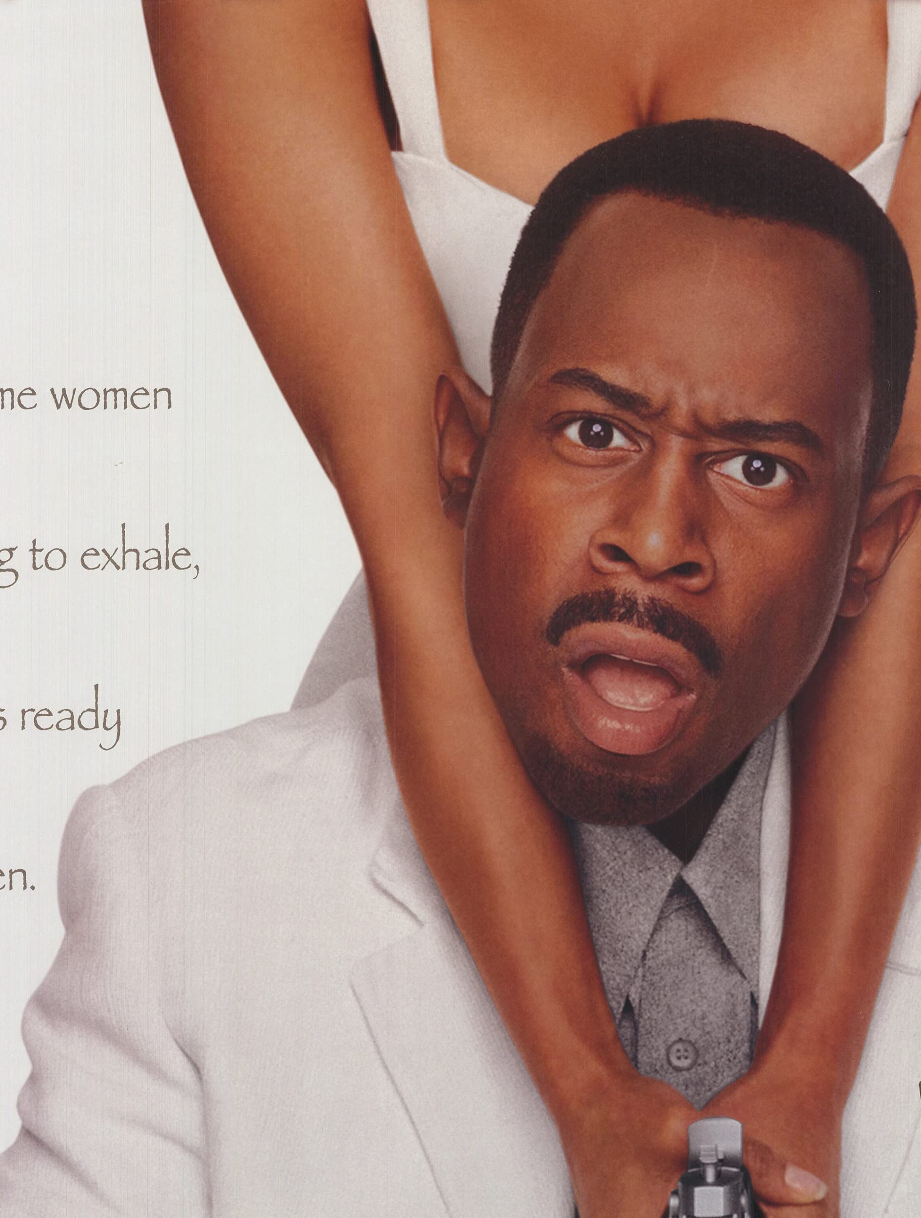 1996 Thin Line Between Love & Hate Movie Poster - 41x27 Inch Offset Lithograph in White & Brown - Perfect for Home Theater, Movie Room Decor & Film Memorabilia Collectors