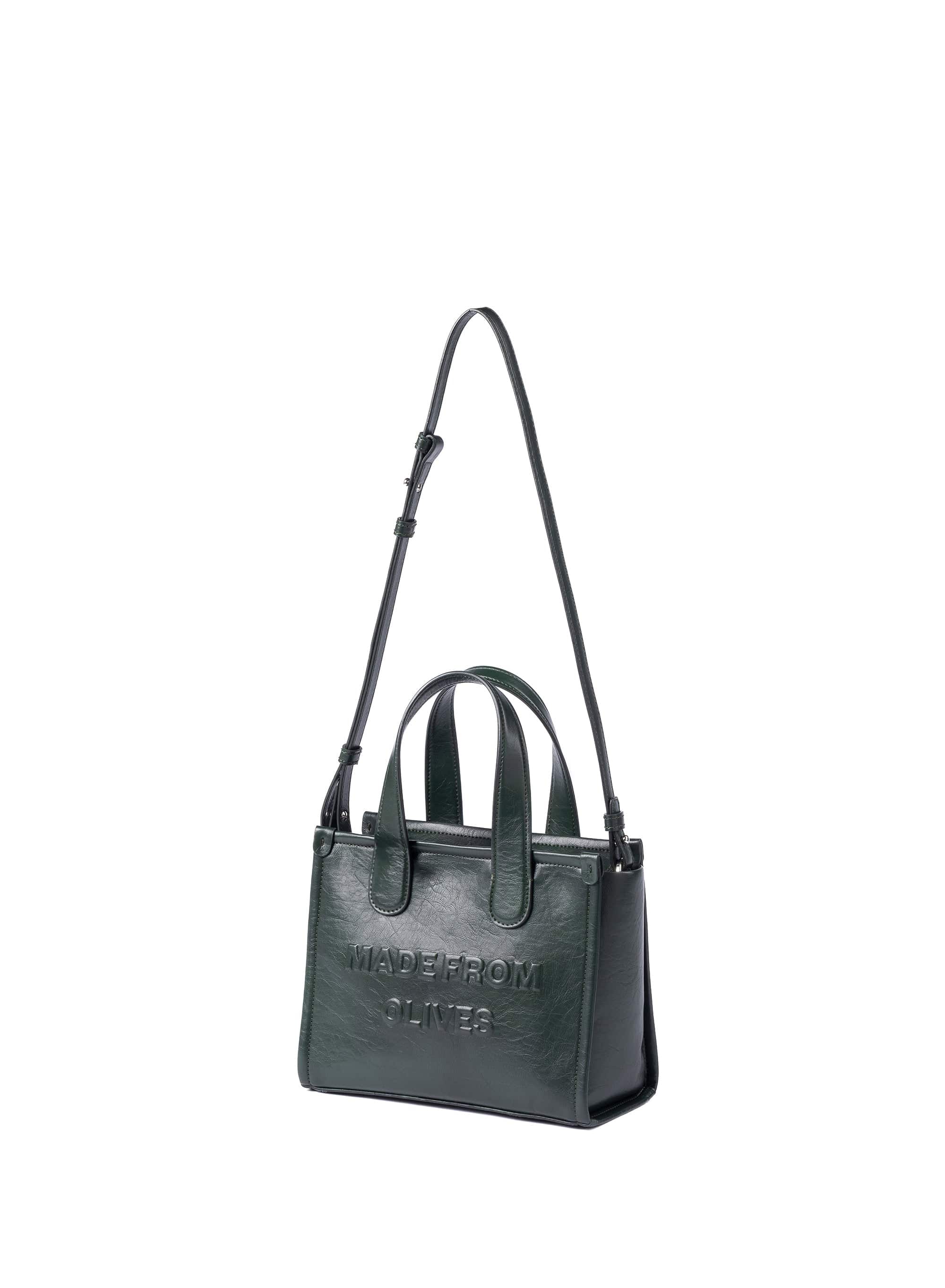 Alma M Vegan Leather Tote Bag - Olive Green | Stylish & Eco-Friendly Handbag for Work, Travel & Everyday Use