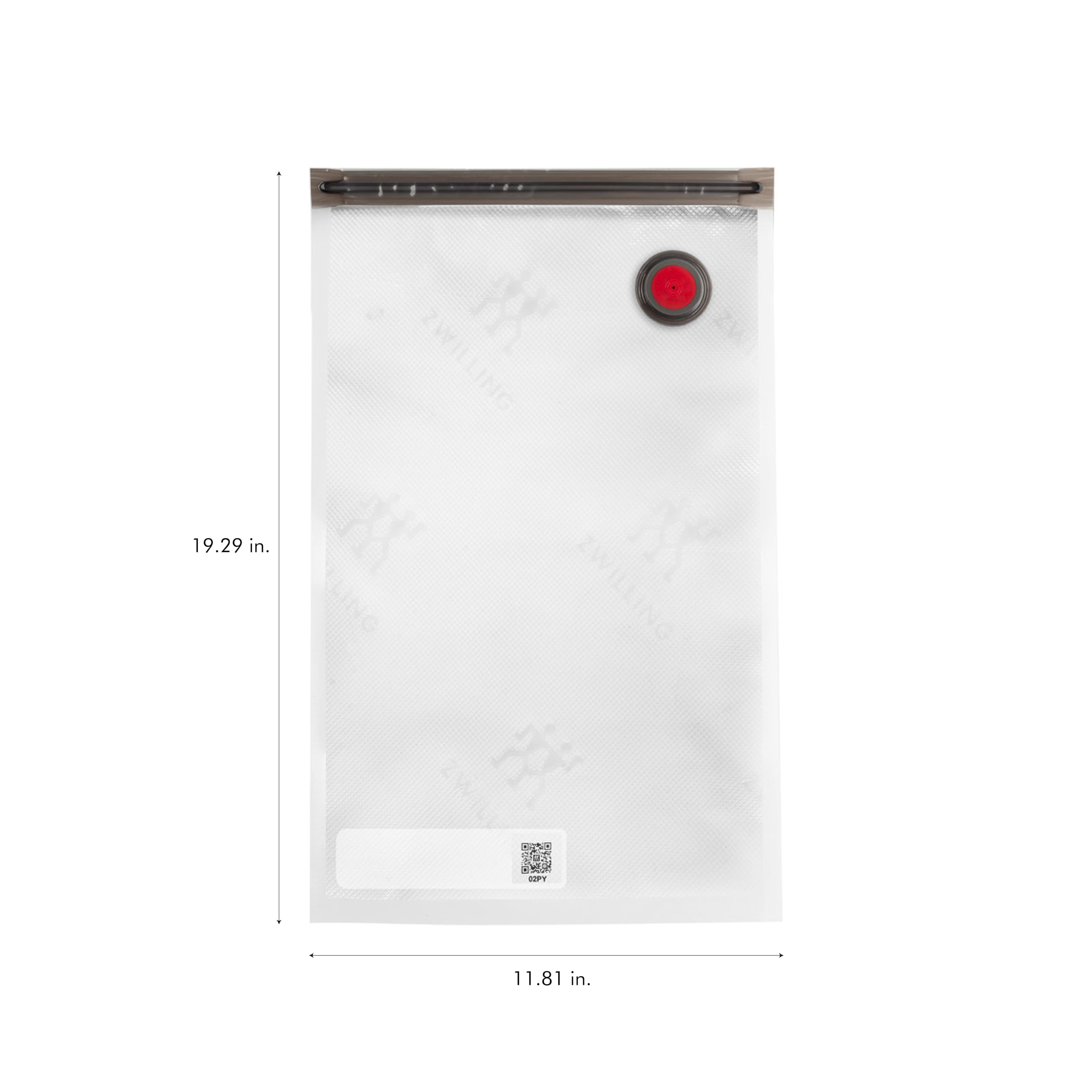 ZWILLING Fresh & Save 3-Piece Vacuum Sealer Bags for Food Storage | 2.25 Gallon Sous Vide Bags | Reusable Meal Prep & Snack Bags | Dishwasher Safe | Large Clear Food Preservation Bags for Sous Vide Cooking, Meal Prepping & Leftovers