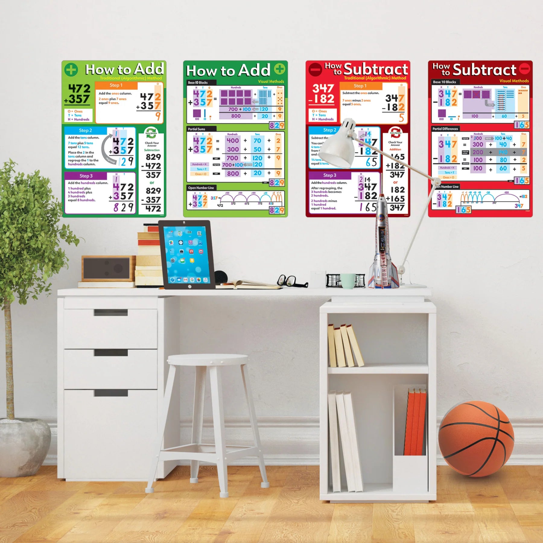 Basic Math Operations Learning Set - Educational Math Kit for Kids - Perfect for Homeschooling & Classroom Activities