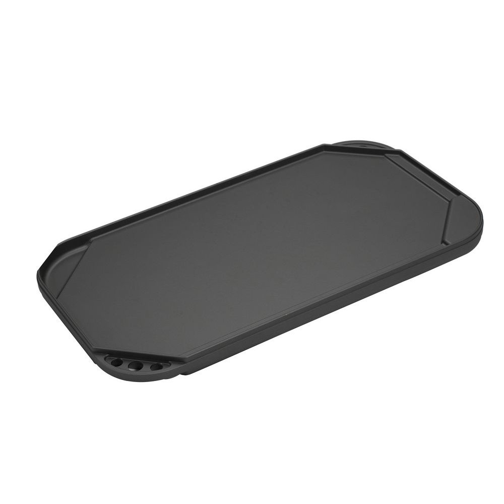 Nordic Ware 2-Burner Reversible Grill and Griddle - 20 x 10.75 Inch Cast Aluminum Cooktop for Stovetop - Perfect for Indoor Grilling, Pancakes, Burgers & Outdoor Camping Cooking