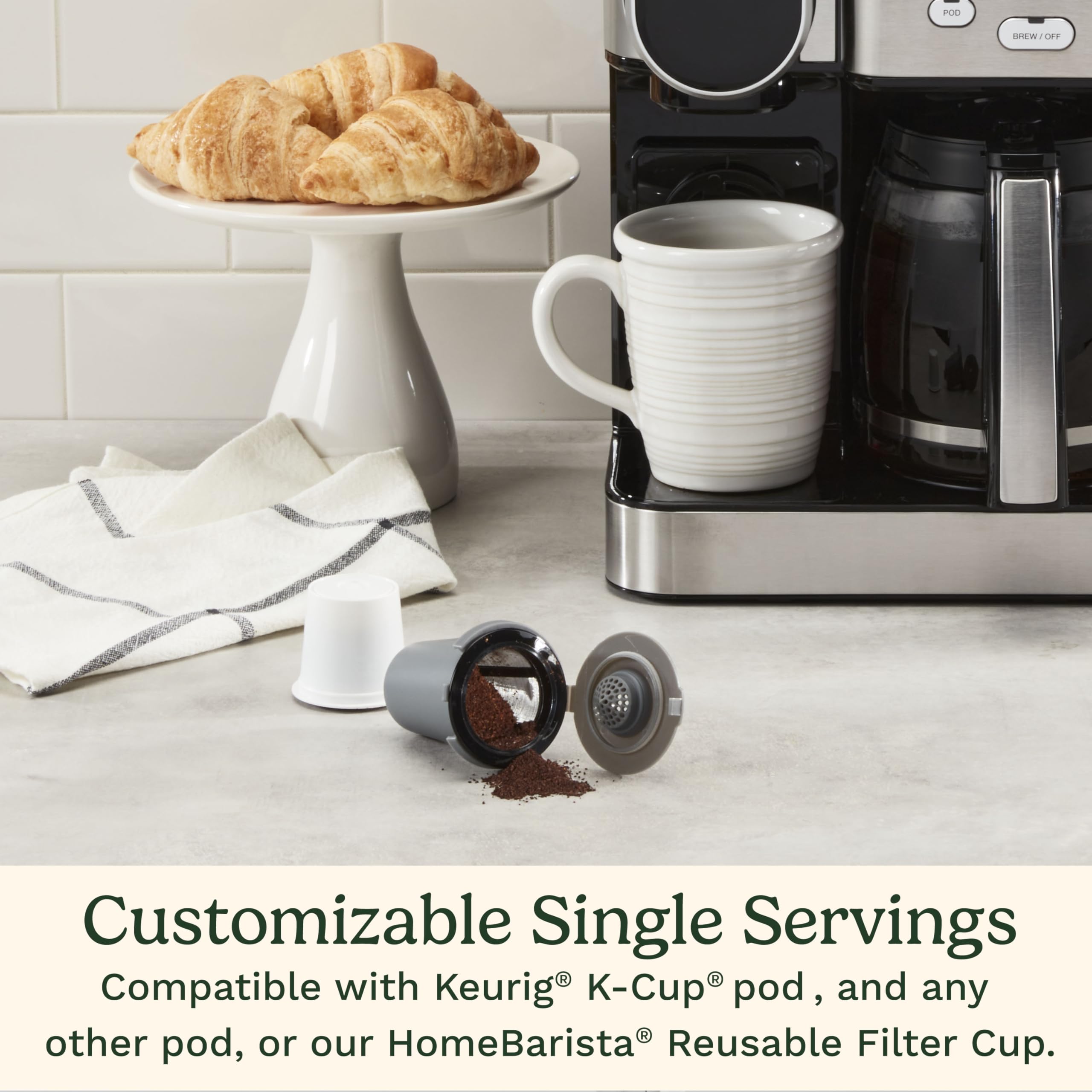 Cuisinart 12-Cup Coffee Maker with Glass Carafe - Automatic Hot & Iced Coffee Brewer, Single Serve Stainless Steel (SS-16) - Perfect for Home, Office & Entertaining