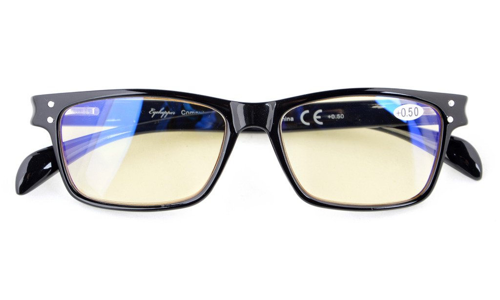 Eyekepper Spring-Hinged Computer Reading Glasses - Sport Style Blue Light Blocking Eyewear for Men & Women | Perfect for Office Work, Gaming & Digital Screen Use
