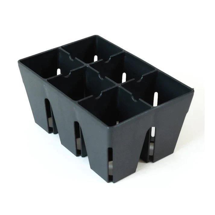 Epic Gardening 6-Cell Seed Starting Trays - Durable Seed Starter Kit for Indoor Herb Garden & Vegetable Planting - Perfect for Home Gardening, Greenhouses & Hydroponics