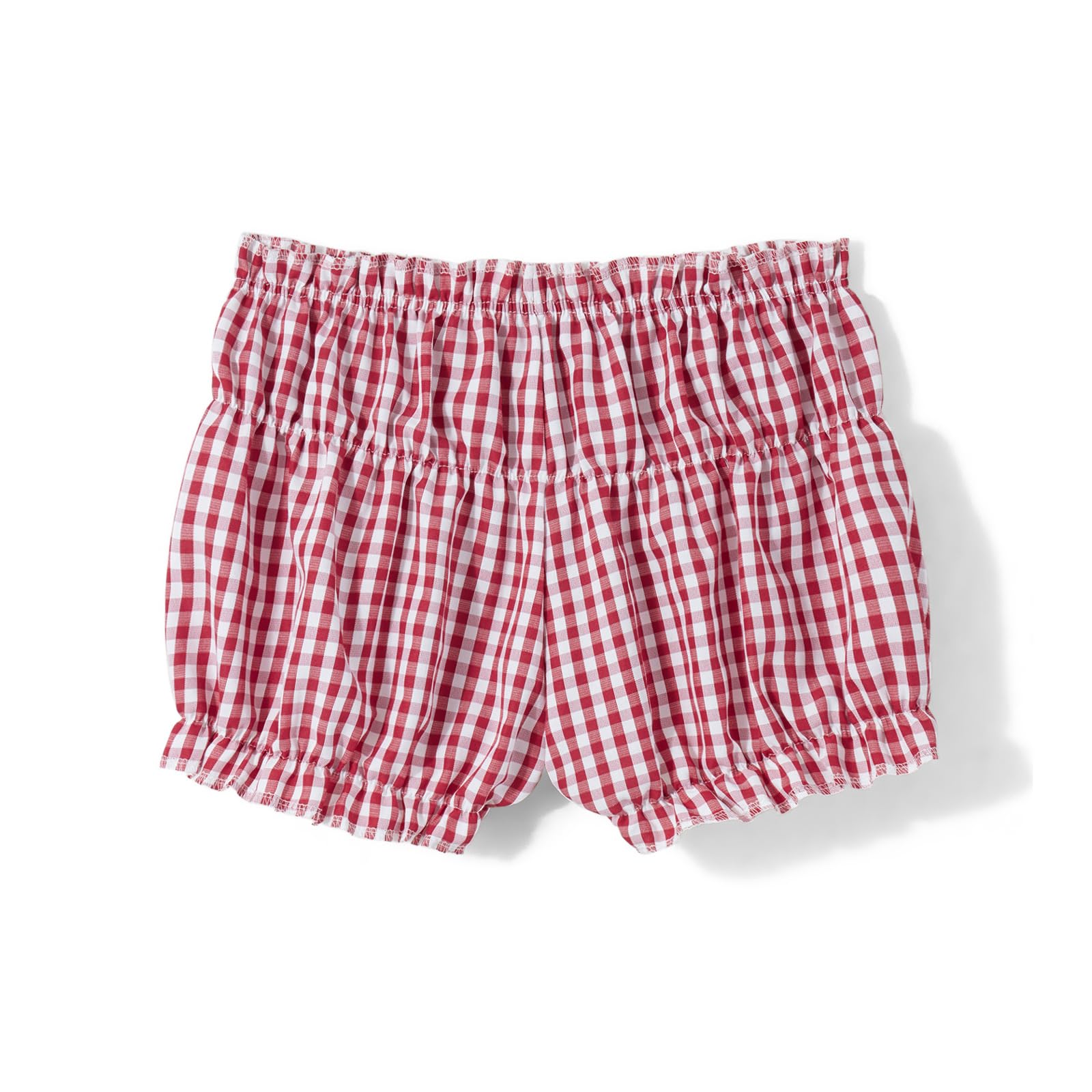 Y2K Women's Boxer Shorts - Lolita Bloomers with Plaid Print & Ruffled Hem | Low Waist Sexy Pajama Pants for Lounge, Sleep & Casual Wear | Cute Mini Pants for Home, Vacation & Photoshoots