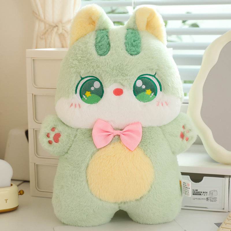Pawsper Happy Cat Plush Toy - Soft & Cute Stuffed Animal for Kids, Cat Lovers | Perfect Gift for Birthdays, Valentine's Day & Home Decor