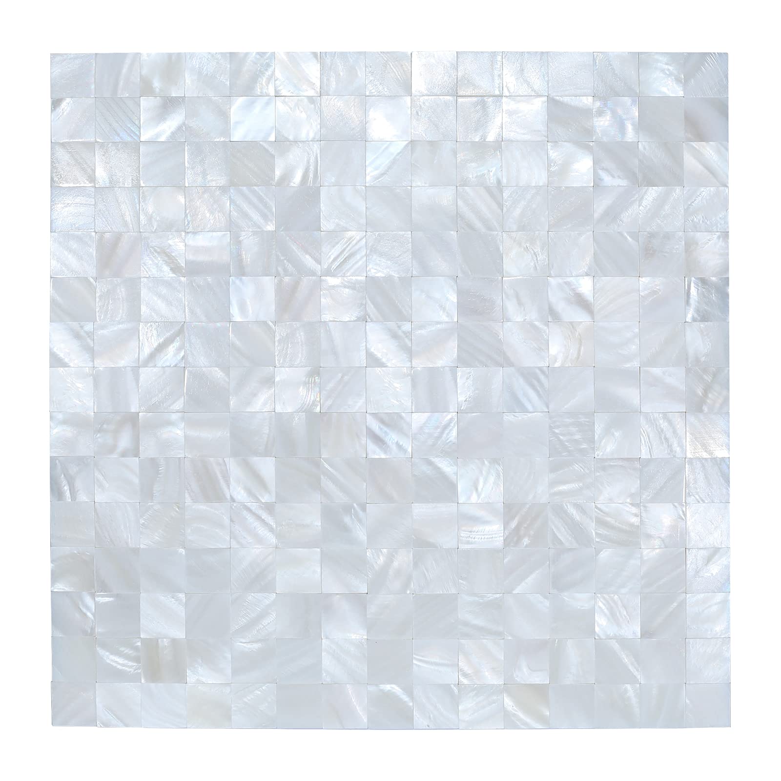 10-Pack Peel and Stick Wall Tiles - Self-Adhesive Backsplash for Kitchen, Bathroom, Laundry Room - Easy Install, Waterproof, White Subway Tile (11.8