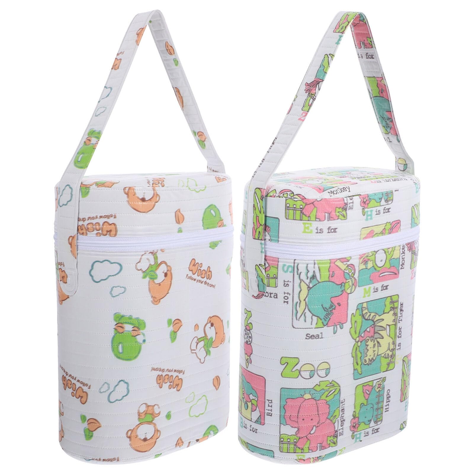 iBasenice Insulated Baby Bottle Warmer Bag - Portable Breast Milk Warmer & Storage for Travel, On-the-Go - Perfect for Daycare, Road Trips & Outdoor Feeding