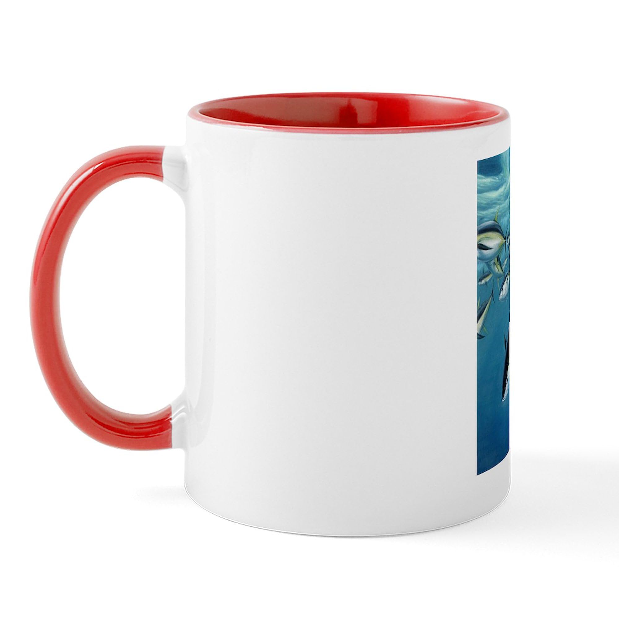 Bluefin Tuna Ceramic Coffee Mug 11 oz (325 ml) - Funny Fish Design for Tea, Hot Chocolate & Office Use - Perfect Gift for Fishermen & Marine Lovers