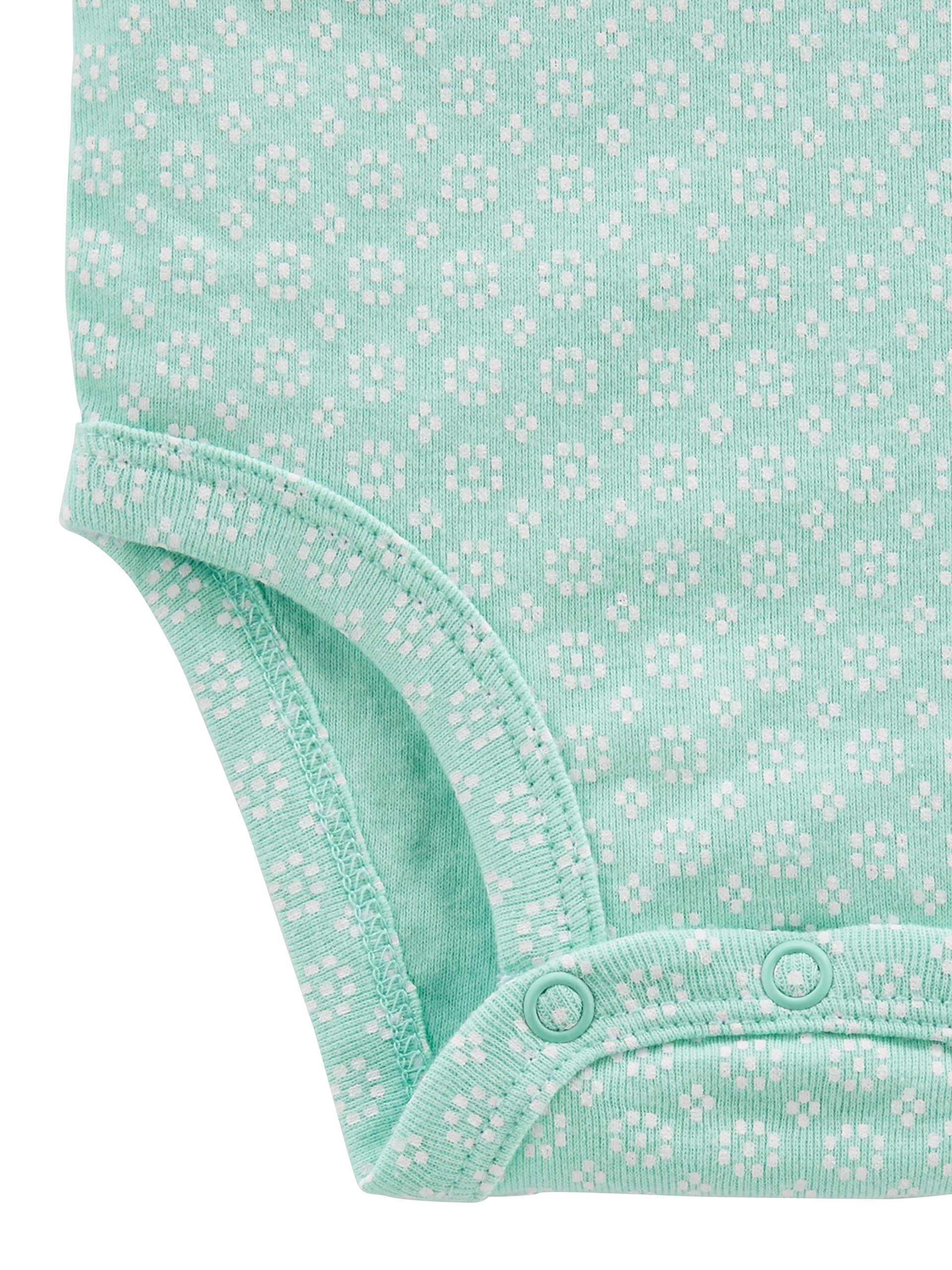 Carter's Baby Girls' Long-Sleeve Bodysuits 5-Pack | Soft Cotton Onesies for Newborns & Infants | Perfect for Playtime, Daycare & Family Photos