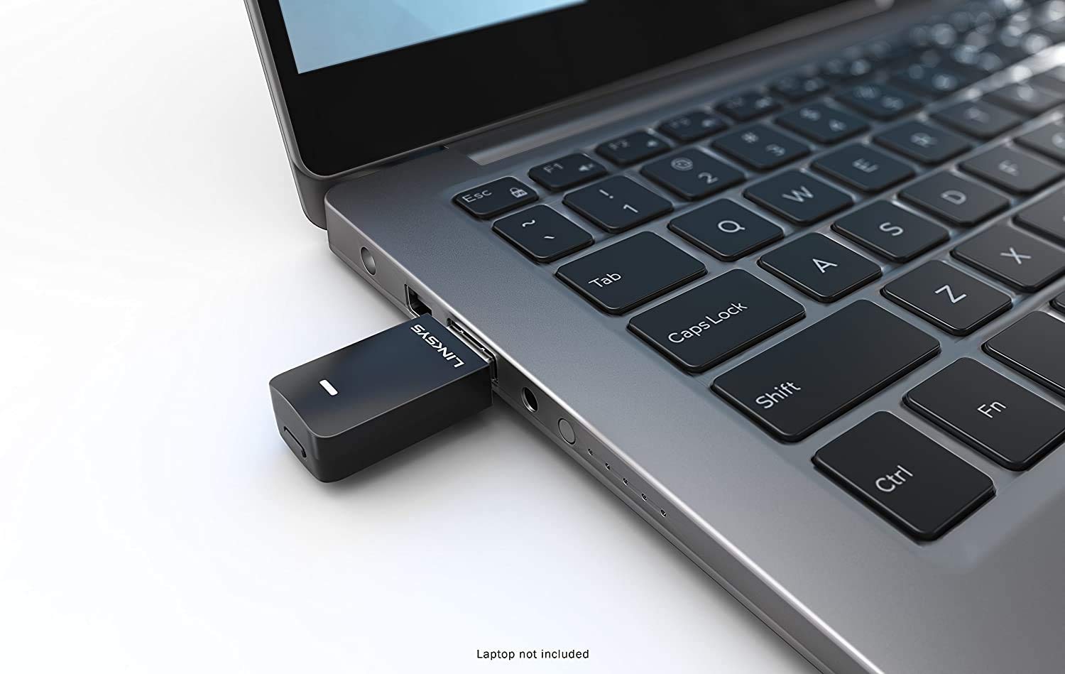 Linksys AC600 Dual-Band USB Wireless Network Adapter for PC - 600Mbps High-Speed WiFi Dongle (WUSB6100M) - Perfect for Home Office, Gaming & Streaming