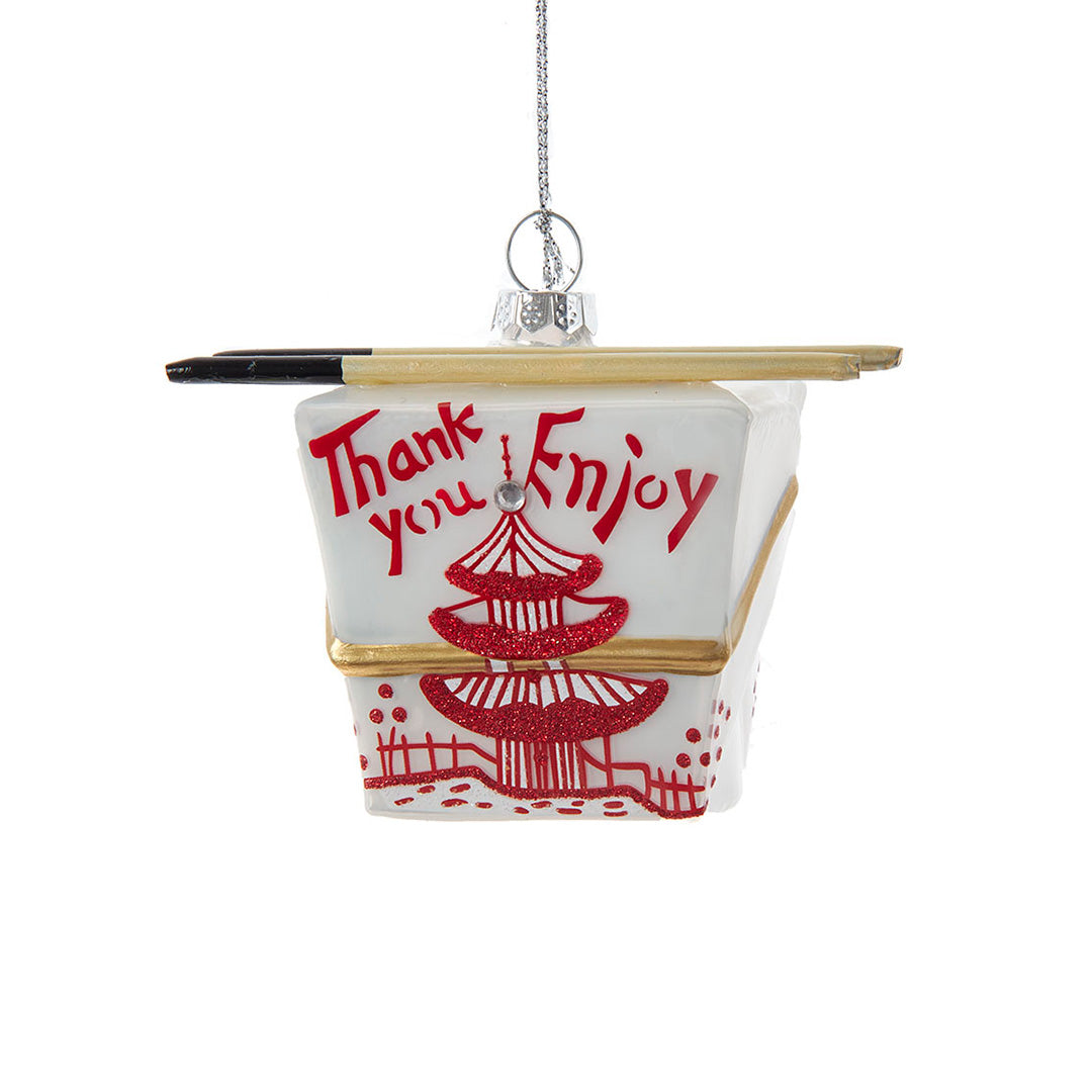 Eco-Friendly Take Out Box Ornament - Chinese Food Container Decor for Christmas Tree, Party Favors & Home Decoration