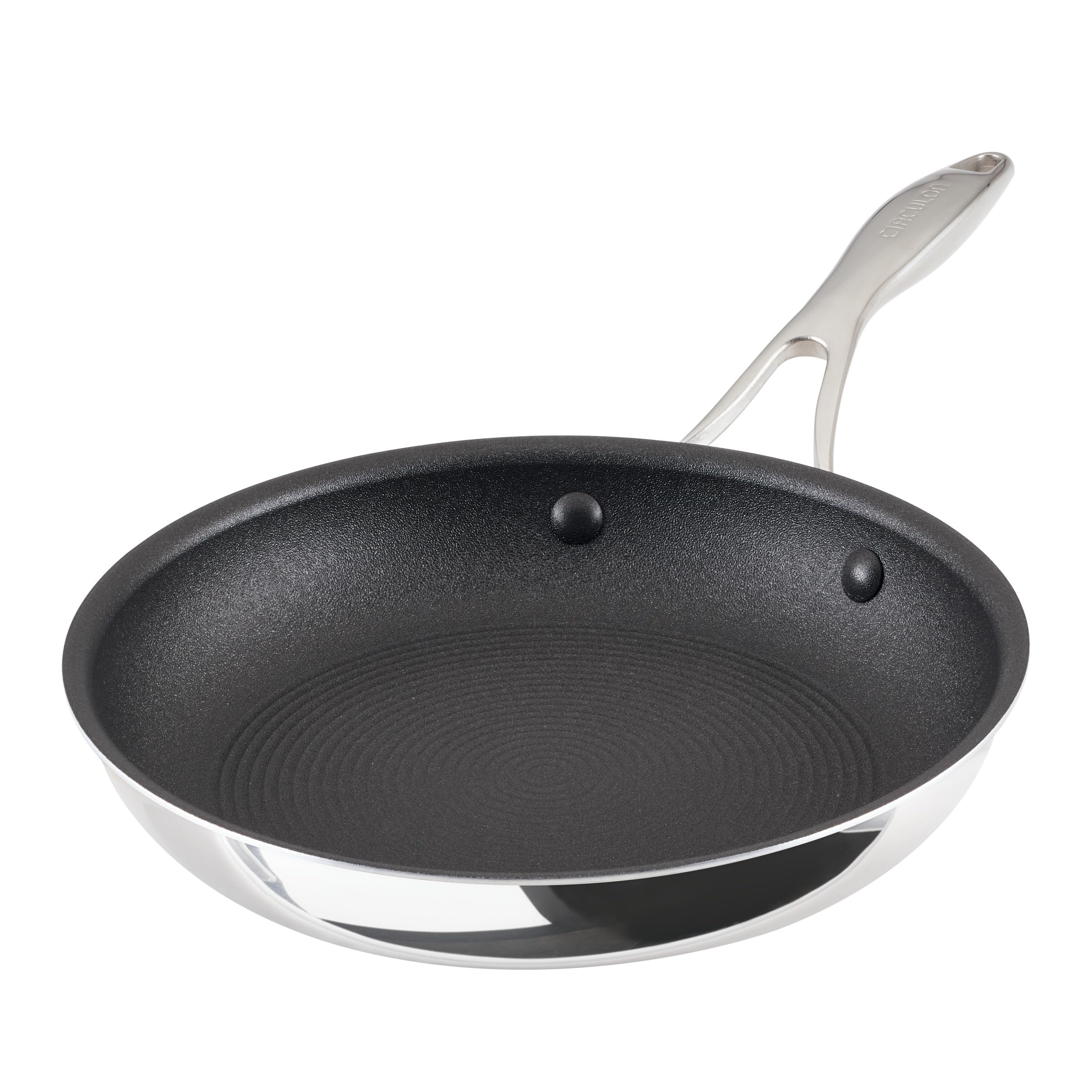 Circulon C1 Series 10-Inch Nonstick Induction Fry Pan - Stainless Steel Cookware with ScratchDefense Technology, Metal Utensil Safe & Oven Safe - Perfect for Searing, Frying & Everyday Cooking