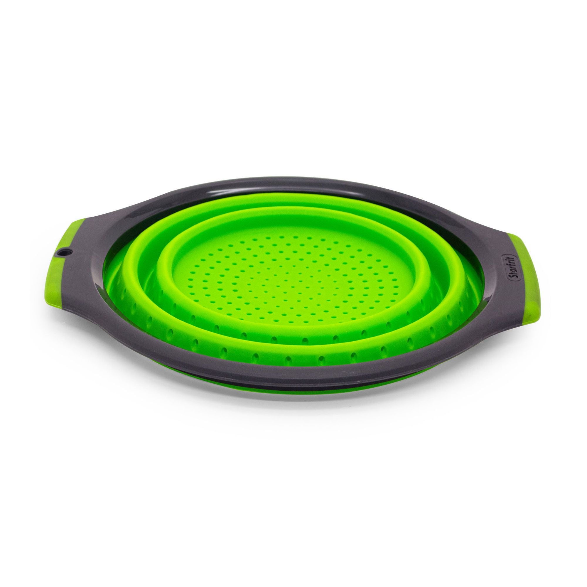 STARFRIT Collapsible 3-Quart Colander - Space-Saving Expandable Strainer for Pasta, Vegetables & Fruits - Perfect for Small Kitchens & Camping