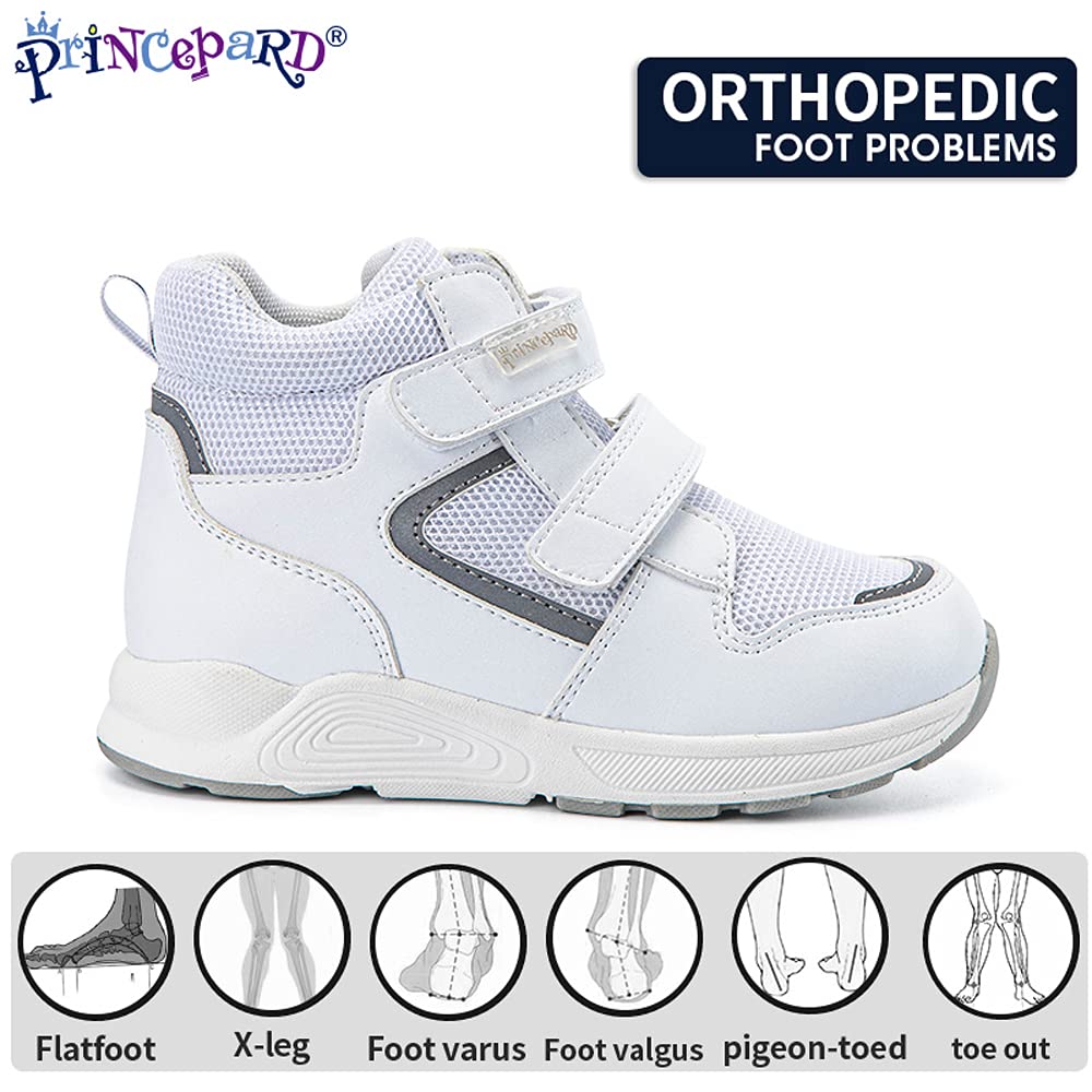 Orthopedic Shoes for Toddlers - High-Top Corrective Sneakers with Arch & Ankle Support for Boys & Girls - Non-Slip Sole - Perfect for Walking, Running & Playtime