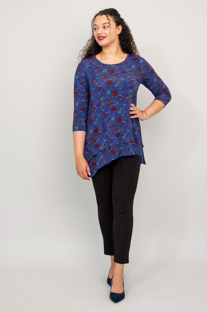 Kindness Tunic Top - Soft Bamboo Fabric Folkloric Style Women's Blouse - Perfect for Casual Wear, Boho Outfits & Summer Fashion