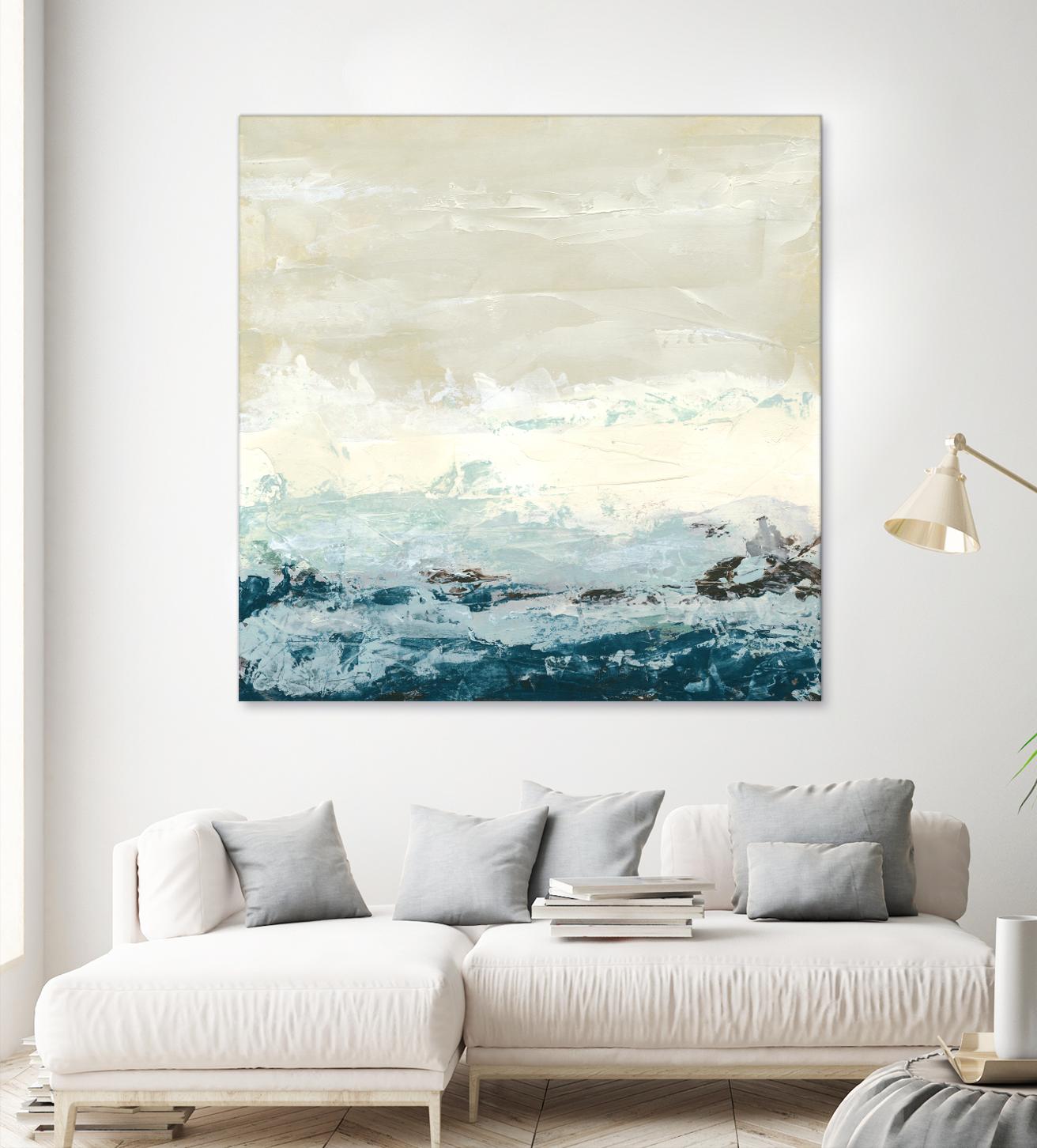 Coastal Currents I - Stylish Ocean-Inspired Wall Art for Beach House Decor | Perfect for Living Room, Bedroom & Coastal Home Interiors