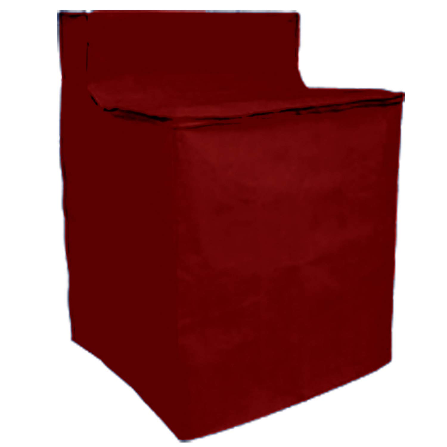 Heavy Duty Waterproof Washing Machine Cover with Zipper & Quilted Padding - Red | Outdoor/Indoor Appliance Protection for Laundry Room, Garage & Patio