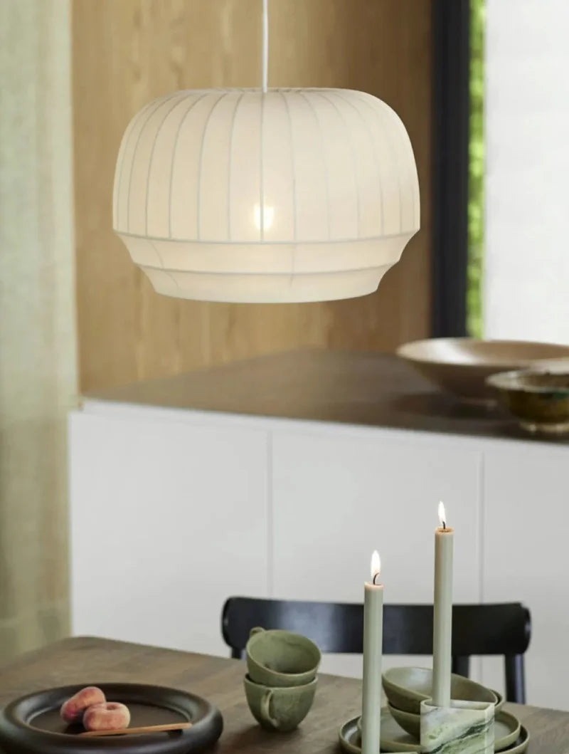 Modern Lumen Drape Pendant Light - Elegant Hanging Fixture for Dining Room, Kitchen Island & Bedroom Lighting | Dimmable LED Chandelier for Home Decor