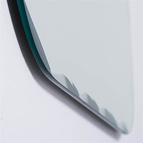 Frameless Oval Beveled Mirror - Elegant Wall Decor for Bedroom, Bathroom & Entryway - 36