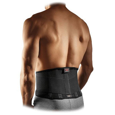 McDavid 495R Level 2 Back Support Belt - Adjustable Lumbar Brace for Pain Relief & Posture Correction - Ideal for Weightlifting, Workouts & Back Injury Recovery (Black)