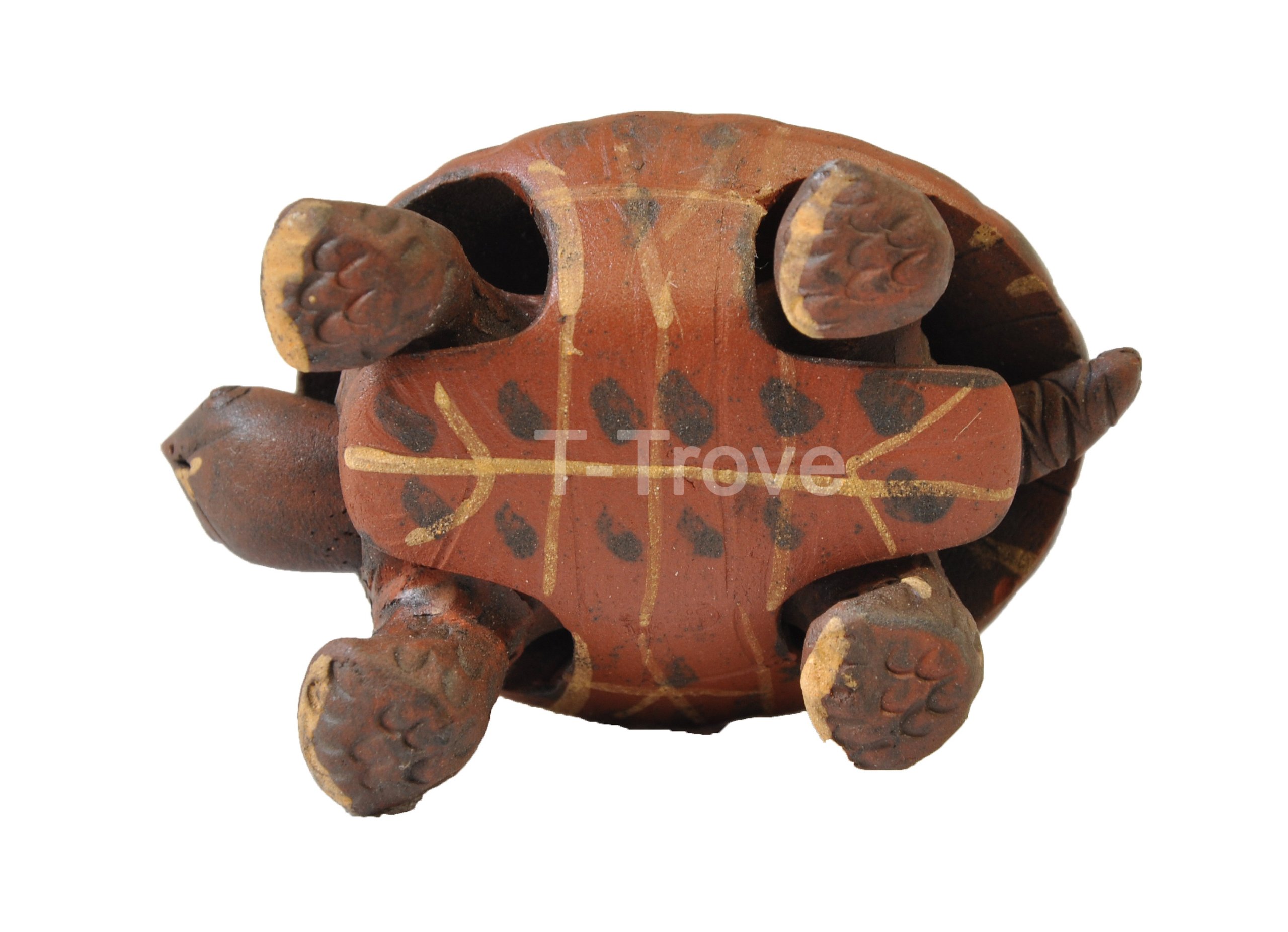 Handmade Ceramic Tortoise Figurine - Small Decorative Statue for Home, Office & Garden Decor | Feng Shui Gift, Zen Meditation Accent
