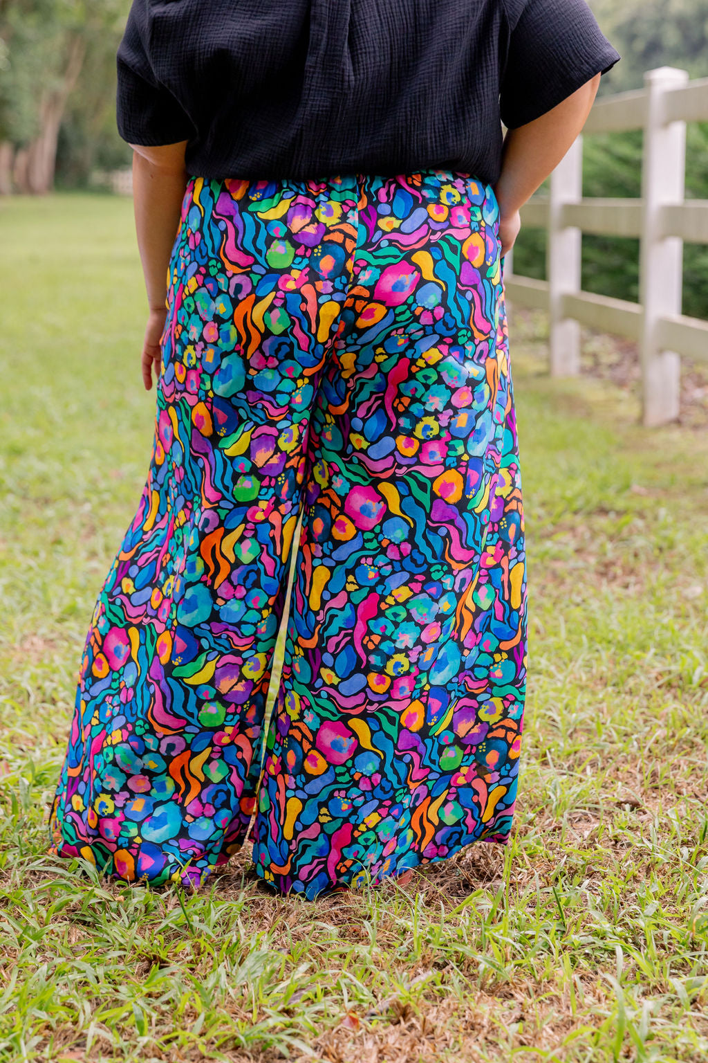 Larsa Pant In Africa by Kasey Rainbow - Trendy Women's Printed Pants for Casual Wear, Travel & Vacation Outfits