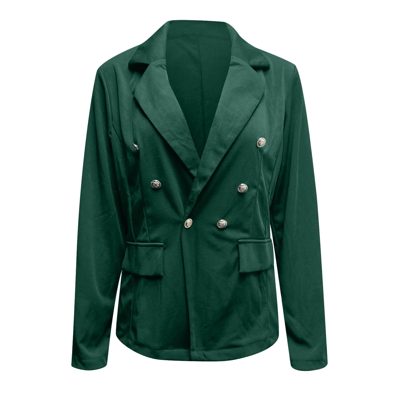 Women's Slim Fit Casual Blazer - Long Sleeve Button Front Lapel Collar Office Jacket | Perfect for Work, Business Meetings & Professional Outfits