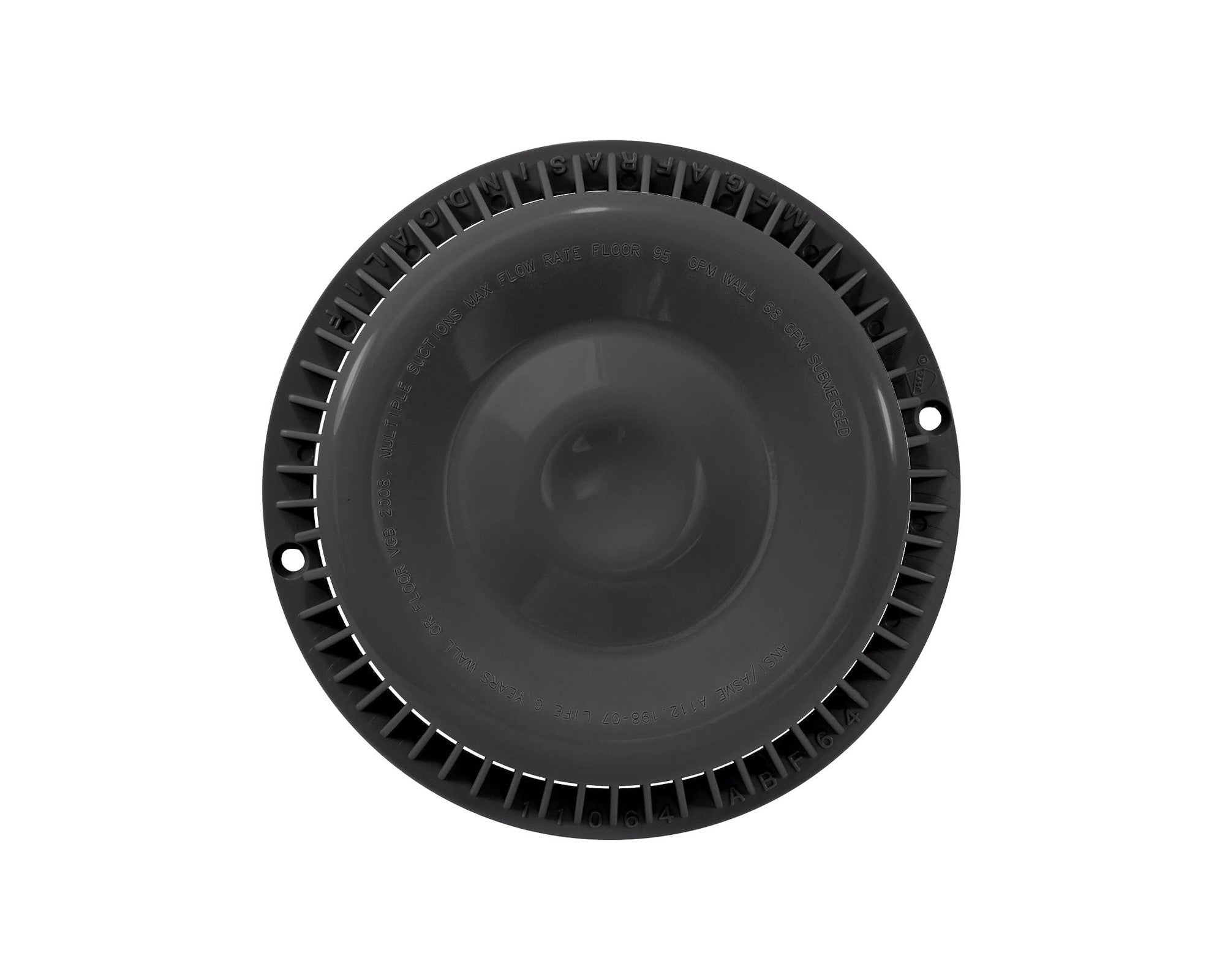 Afras Anti Vortex ABS Drain Cover 7.375 Inch - Heavy Duty Bathroom & Shower Drain Grate for Home & Commercial Use