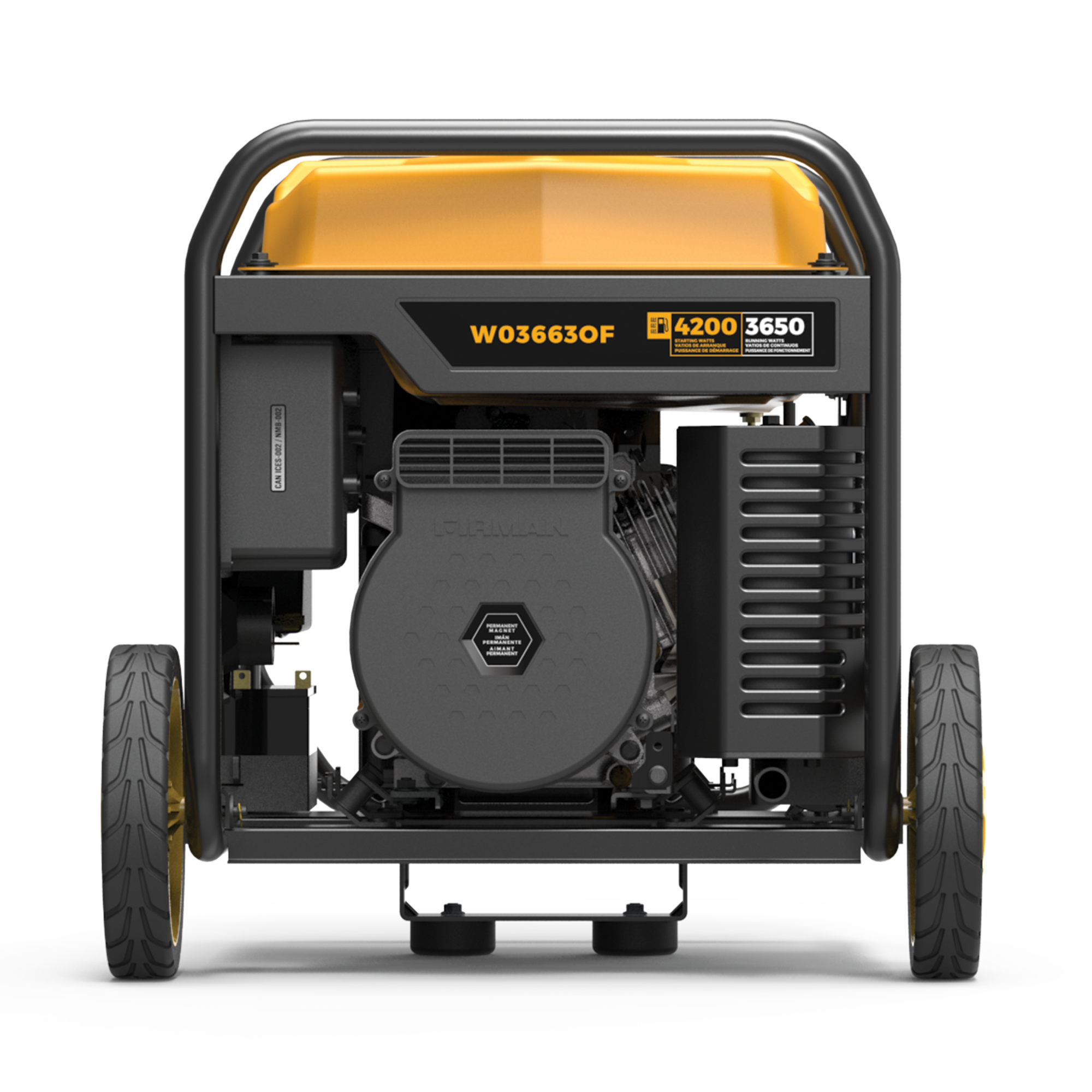 4500W Portable Inverter Generator with Remote Start & CO Alert - Quiet, Reliable Power for Camping, RV Trips & Emergency Backup
