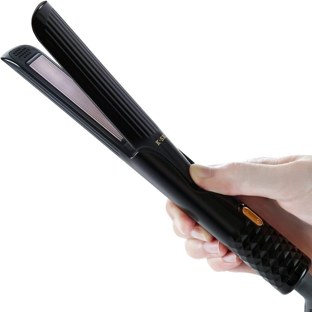 K Skin Ceramic Flat Iron - Professional Hair Straightener for Smooth & Shiny Hair - Perfect for Home & Salon Use