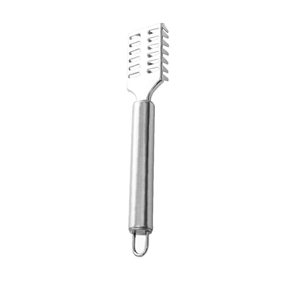 Huaheng Stainless Steel Fish Scale Remover - Professional Kitchen Scraper Tool for Cleaning & Descaling Fish | Perfect for Home Cooking, Seafood Prep & Outdoor Fishing