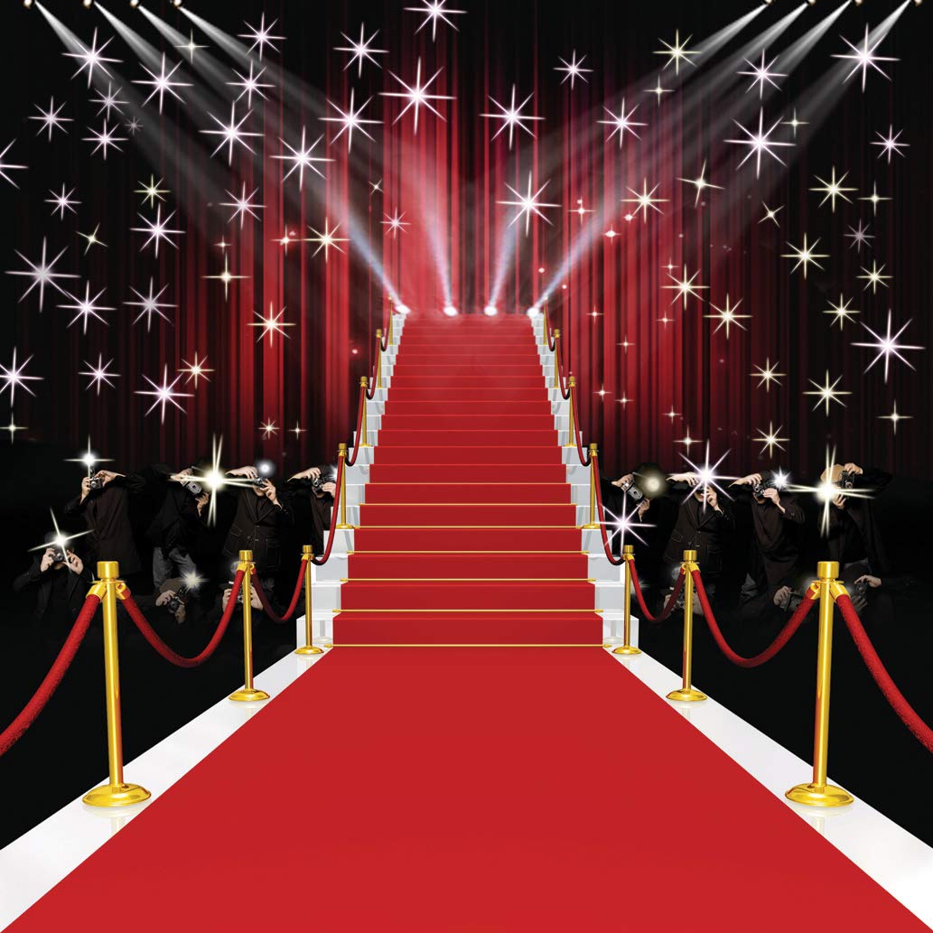Custom Red Carpet Photo Backdrop 10x10FT - Studio Photography Background for Events & Portraits